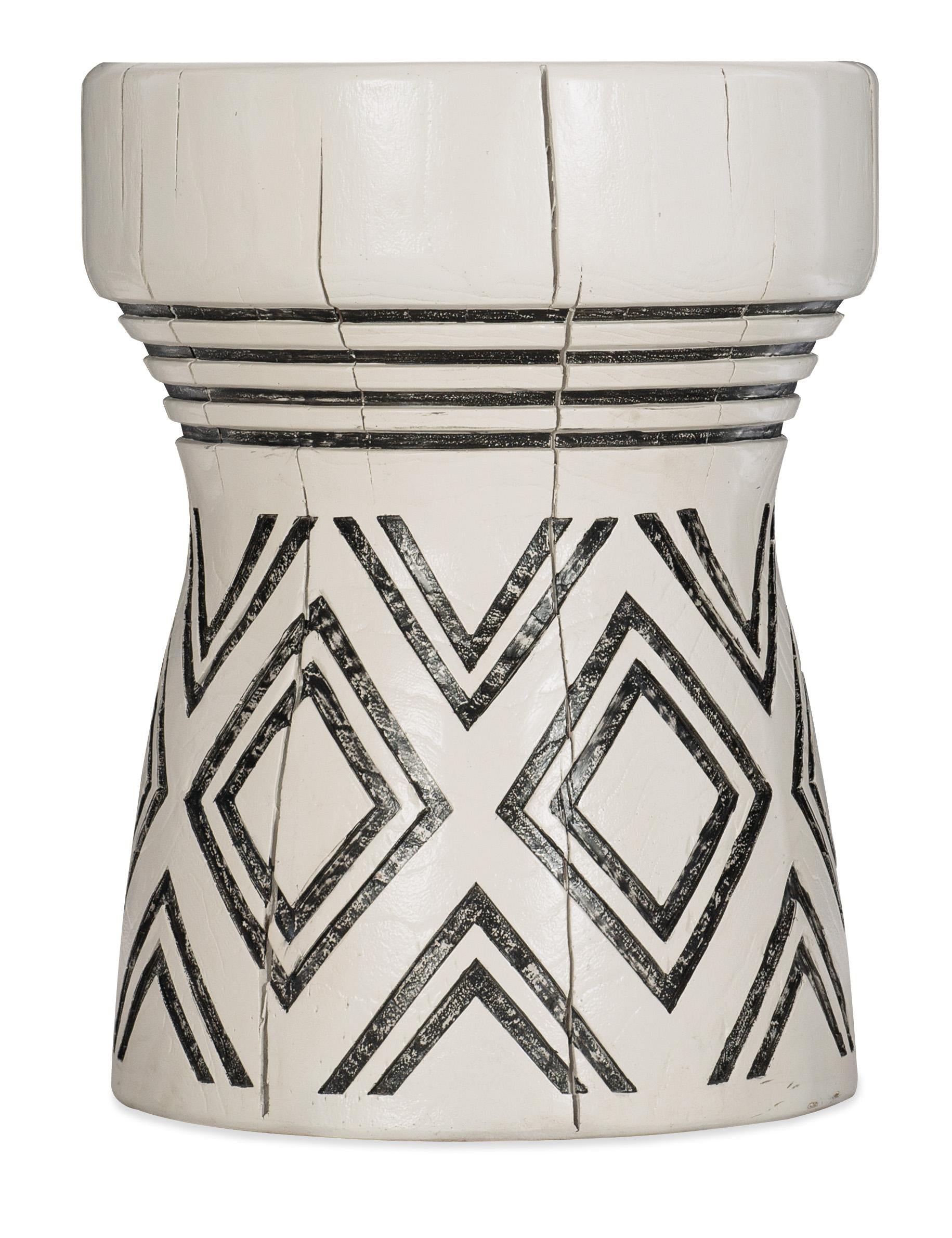 Commerce & Market Carved Stump Side Table - 7228-50646-02 - Luxury Home Furniture (MI)