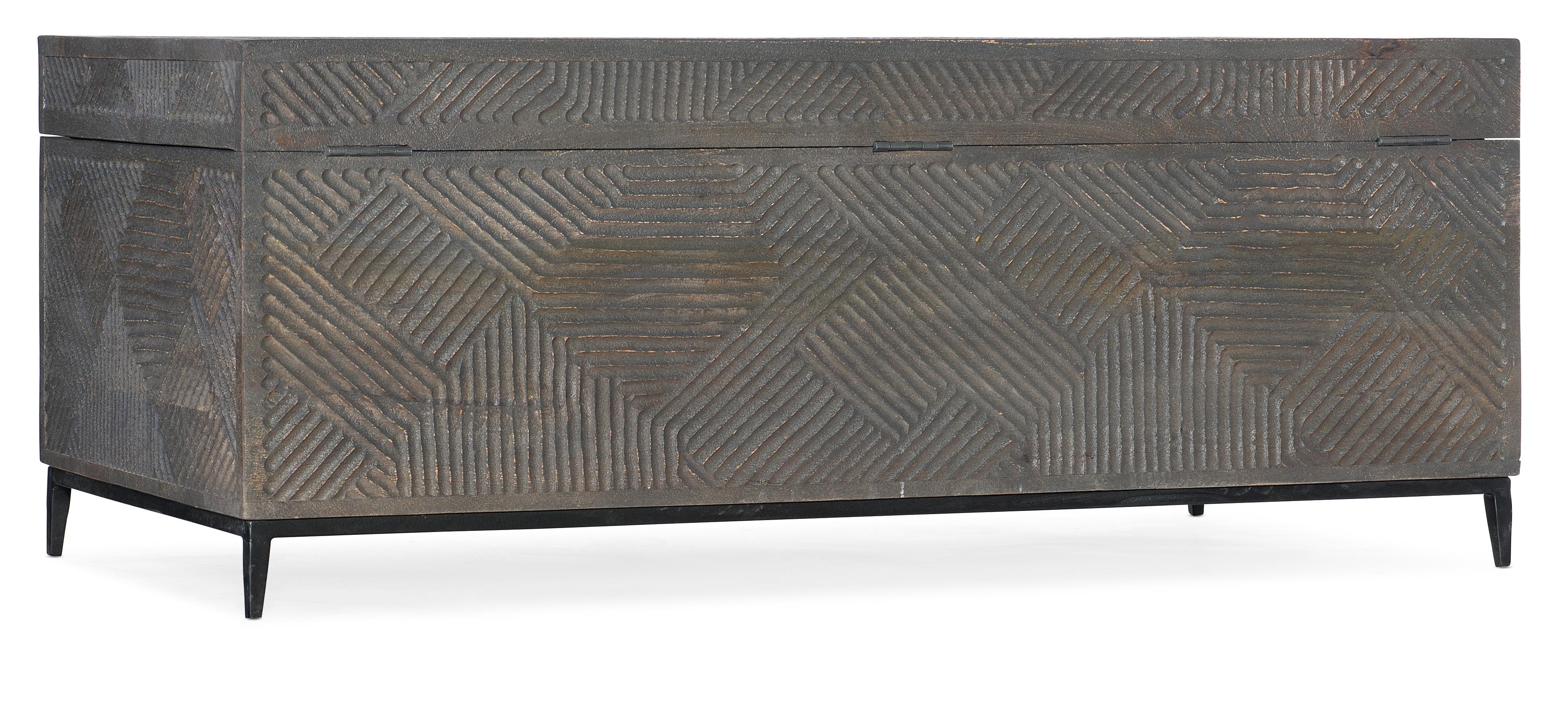 Commerce & Market Carved Chest Cocktail Table - Luxury Home Furniture (MI)