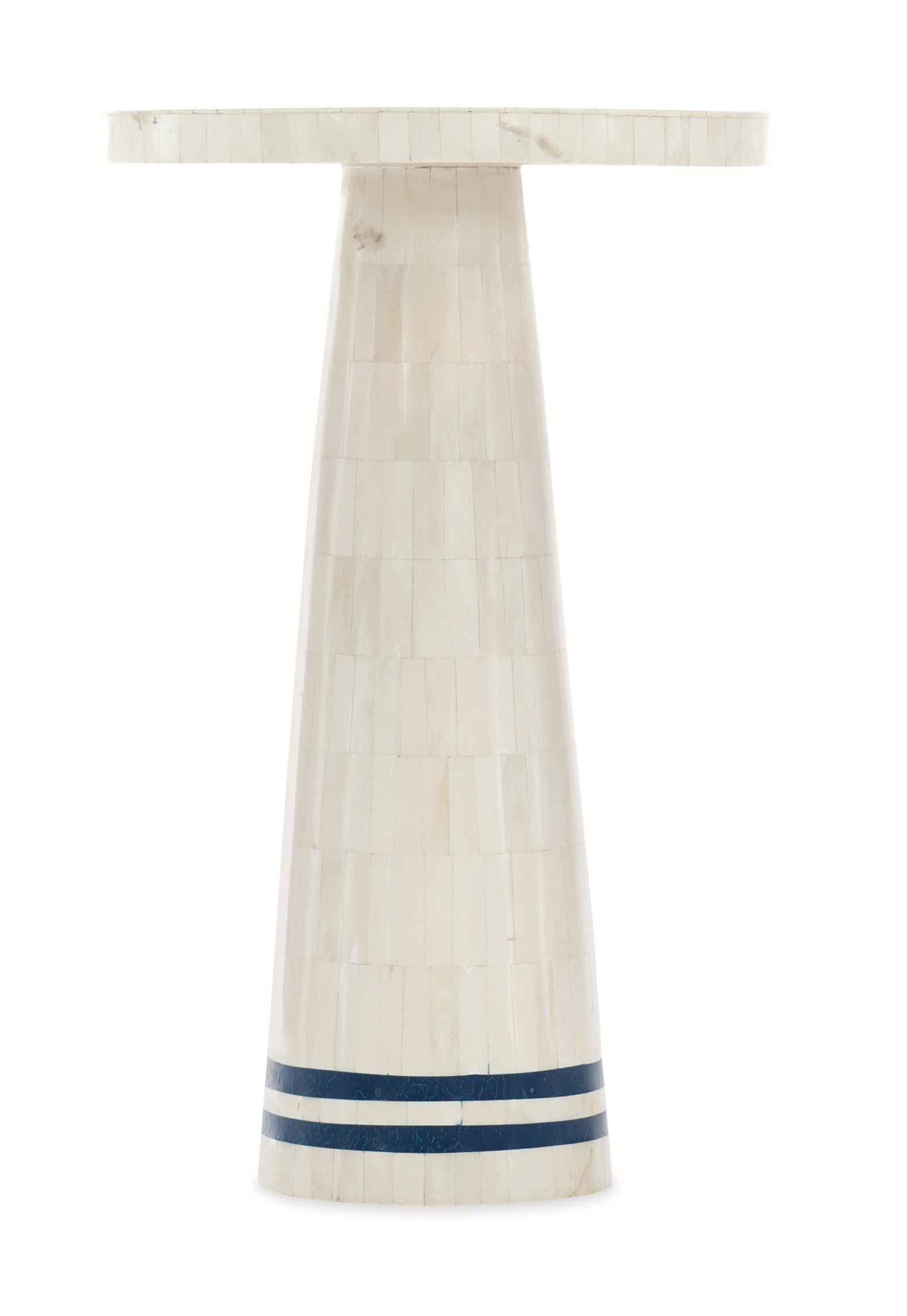 Commerce & Market Don't Be Blue Bone Spot Table - Luxury Home Furniture (MI)