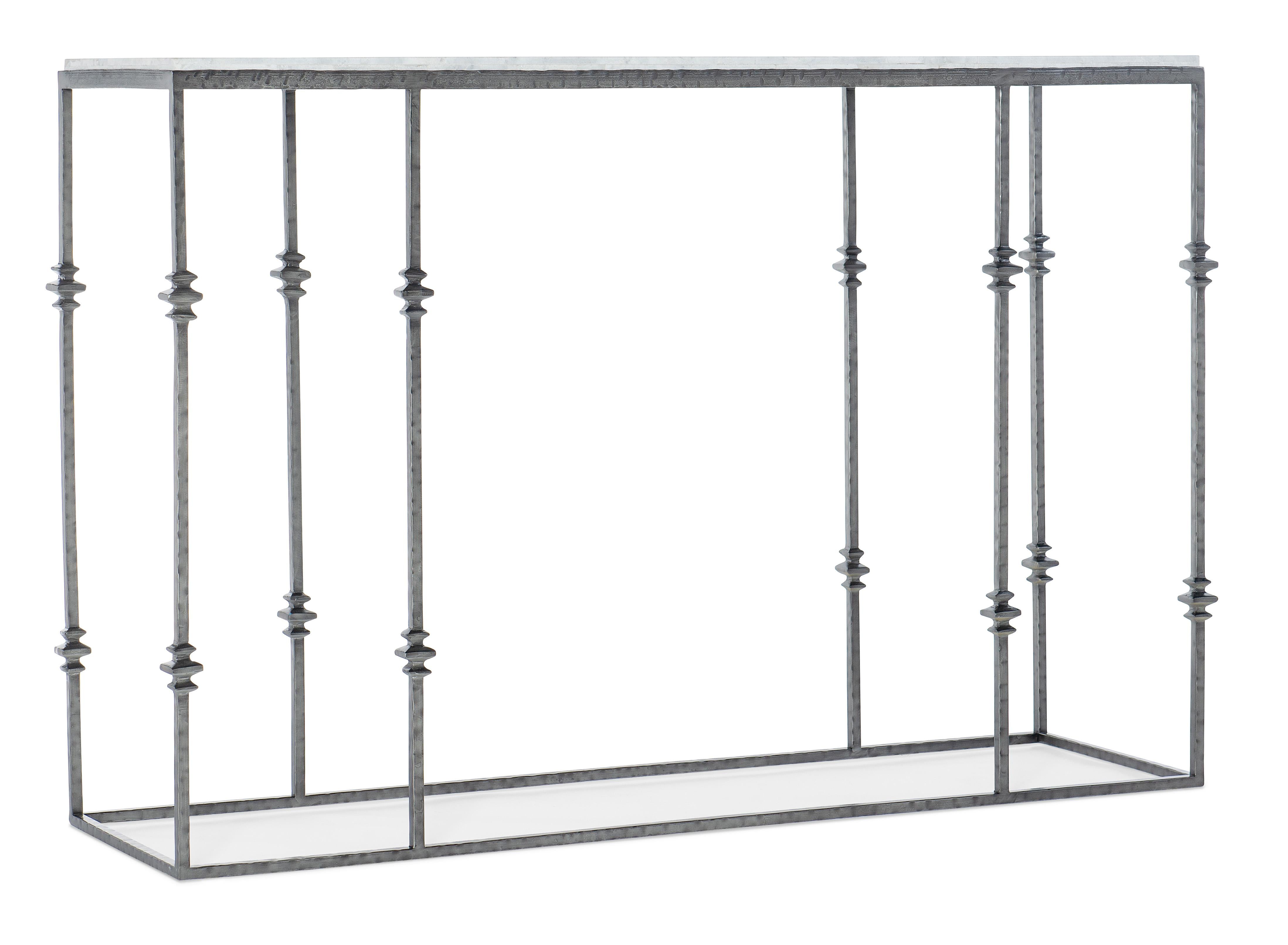 Commerce & Market Small Stone and Metal Console - Luxury Home Furniture (MI)