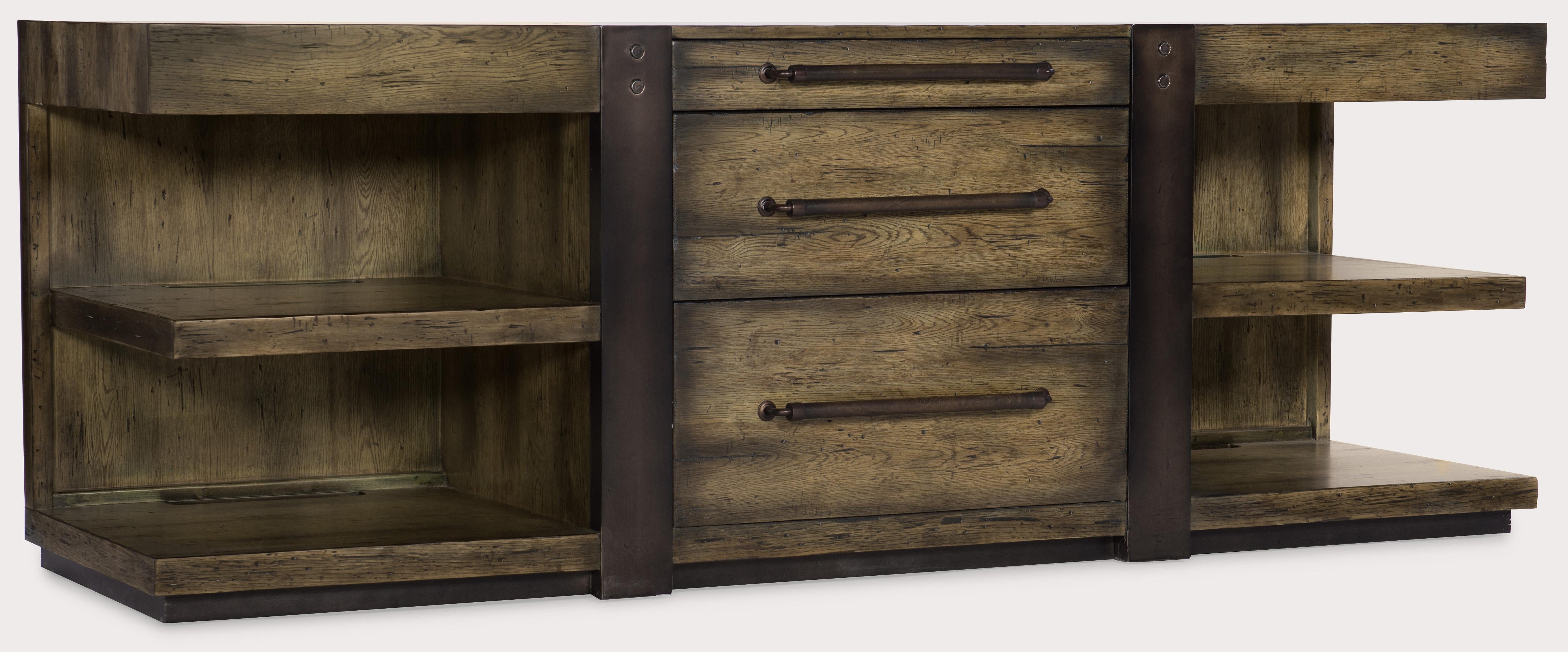 Crafted Leg Desk Credenza - Luxury Home Furniture (MI)