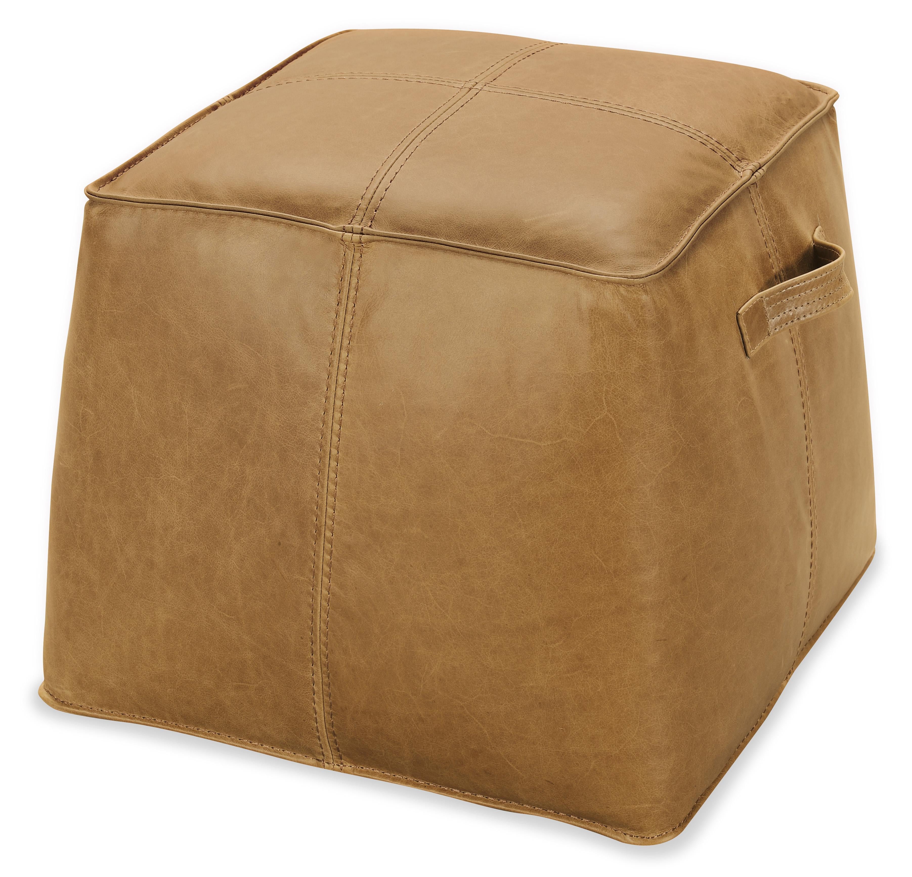 Dizzy Small Leather Ottoman - CO478-086 - Luxury Home Furniture (MI)