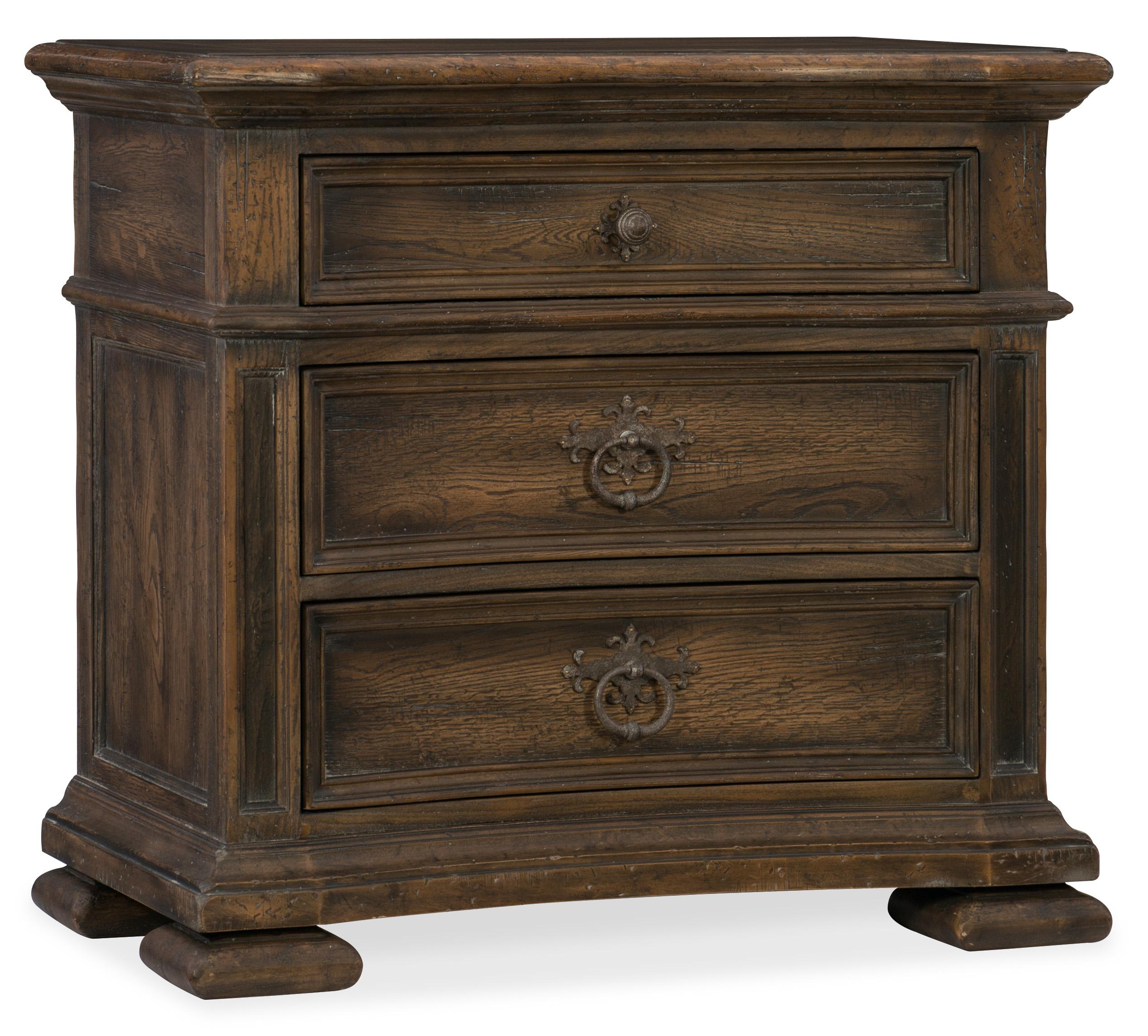 Elmendorf Three-Drawer Nightstand - Luxury Home Furniture (MI)