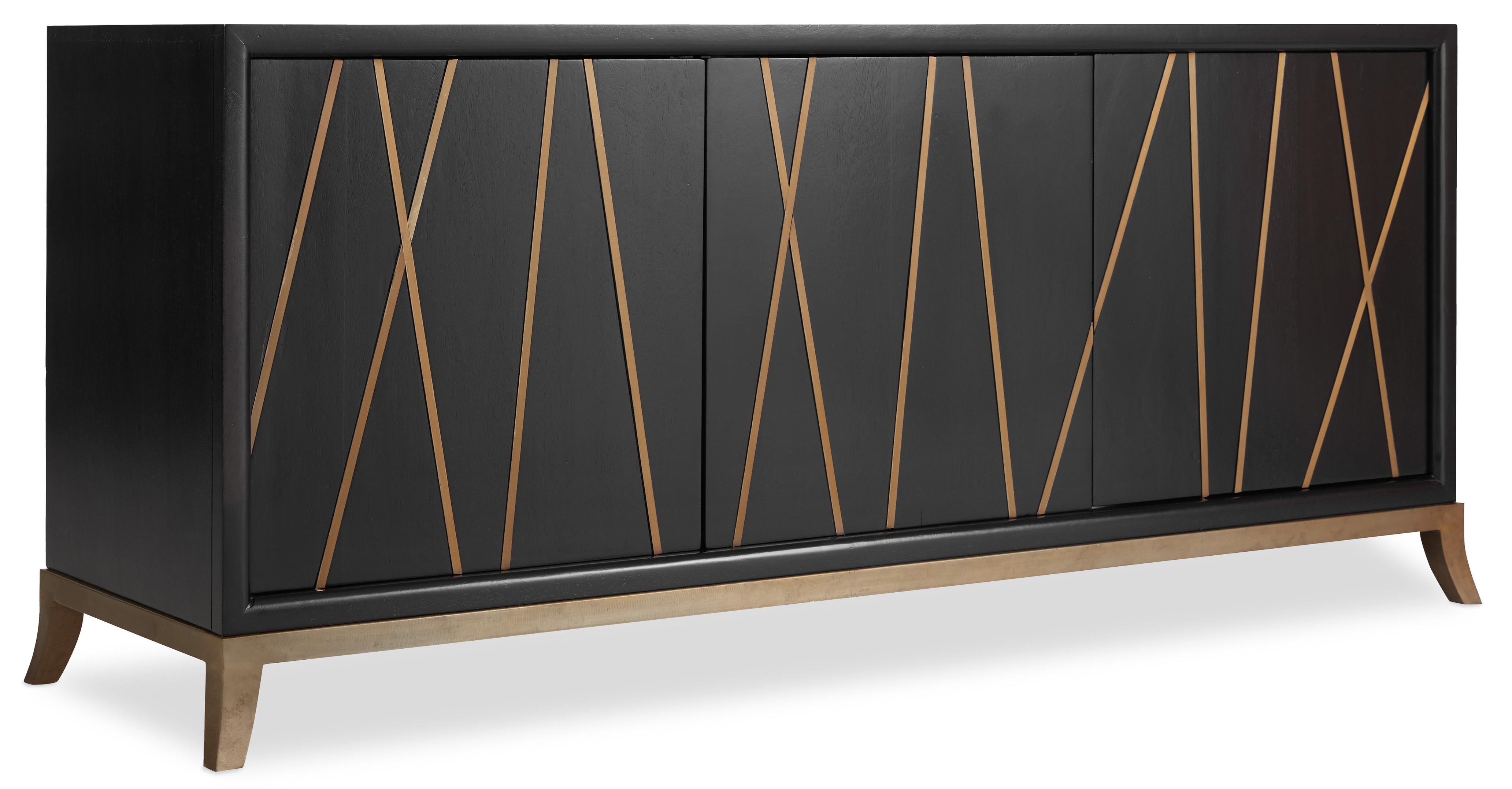 Entertainment Console 64in - 5518-55464-BLK - Luxury Home Furniture (MI)