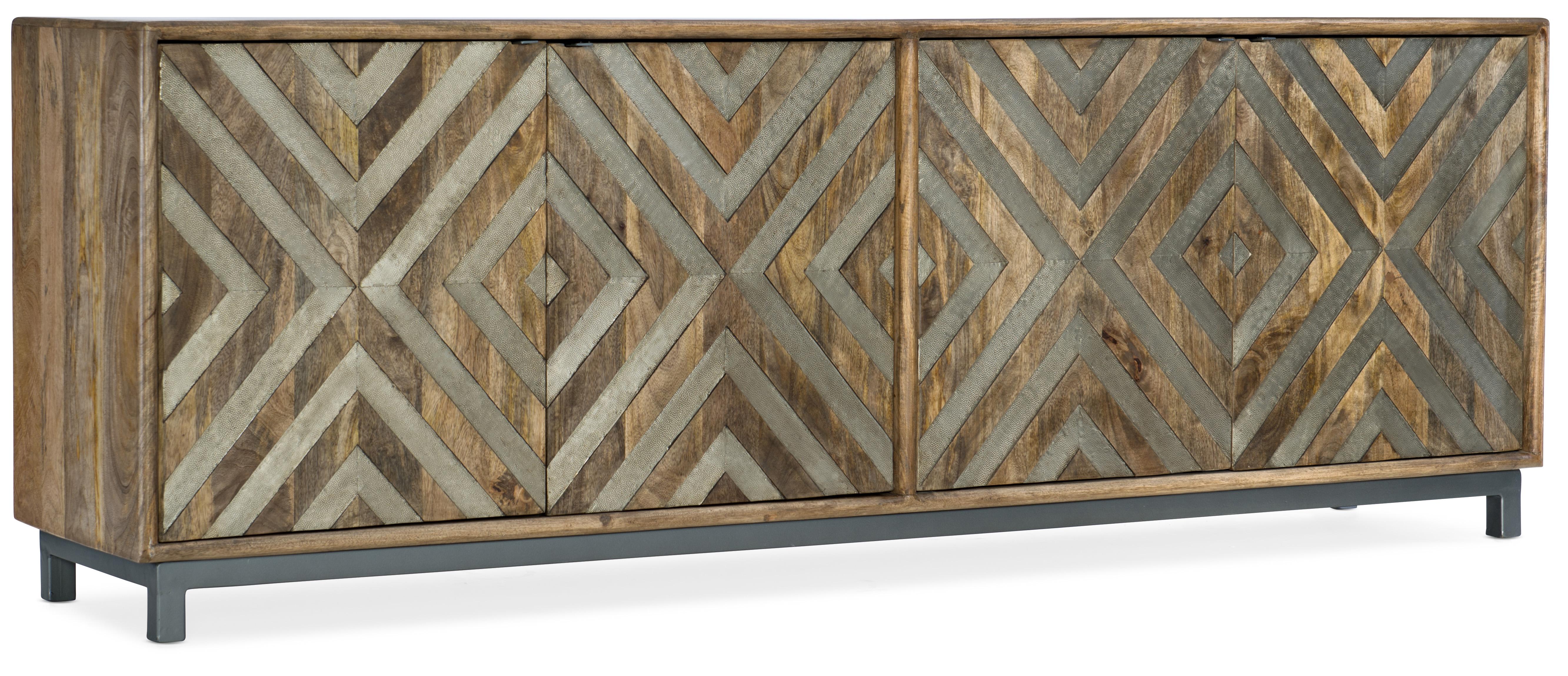 Four-Door Entertainment Console - Luxury Home Furniture (MI)