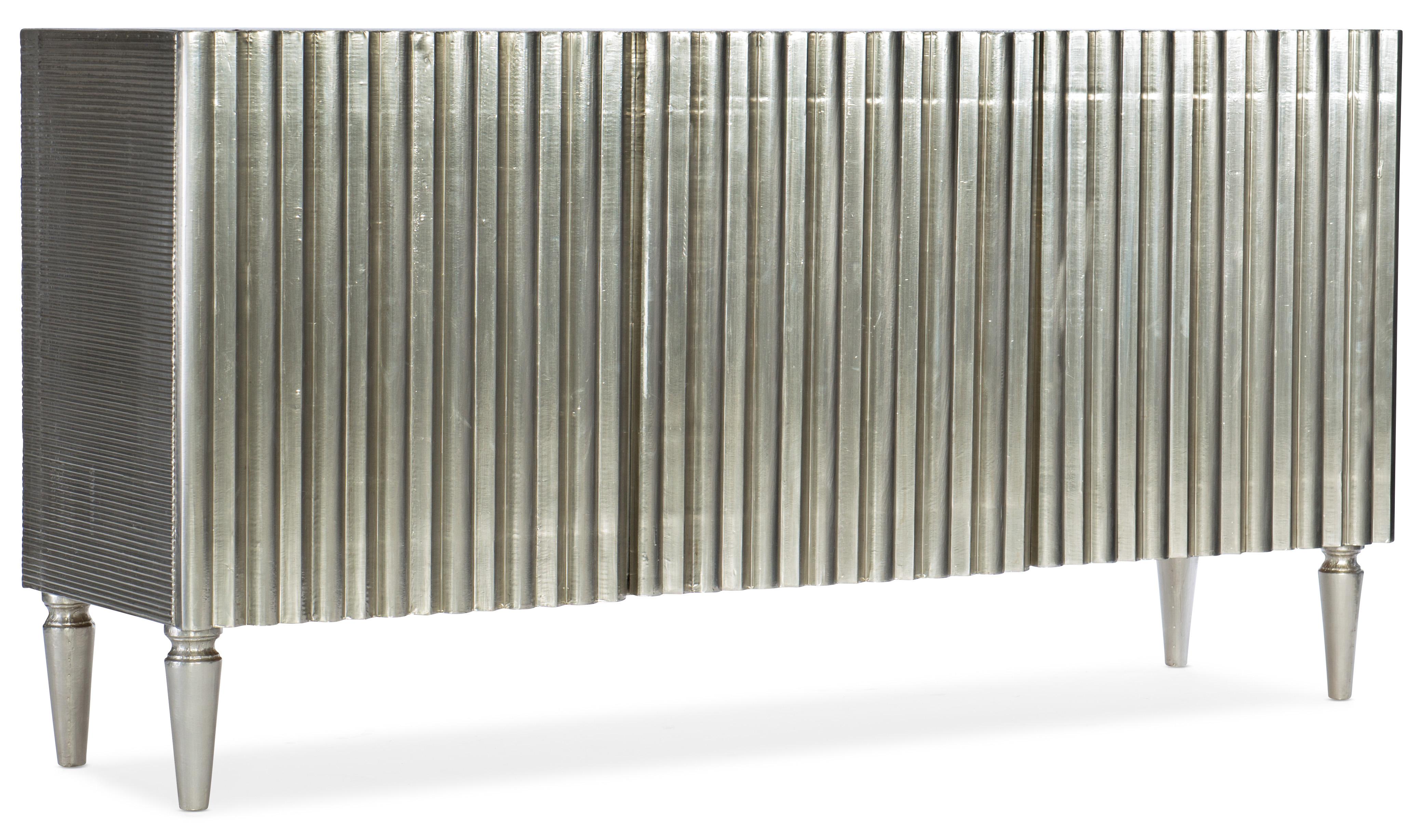 German Silver Entertainment Console - Luxury Home Furniture (MI)