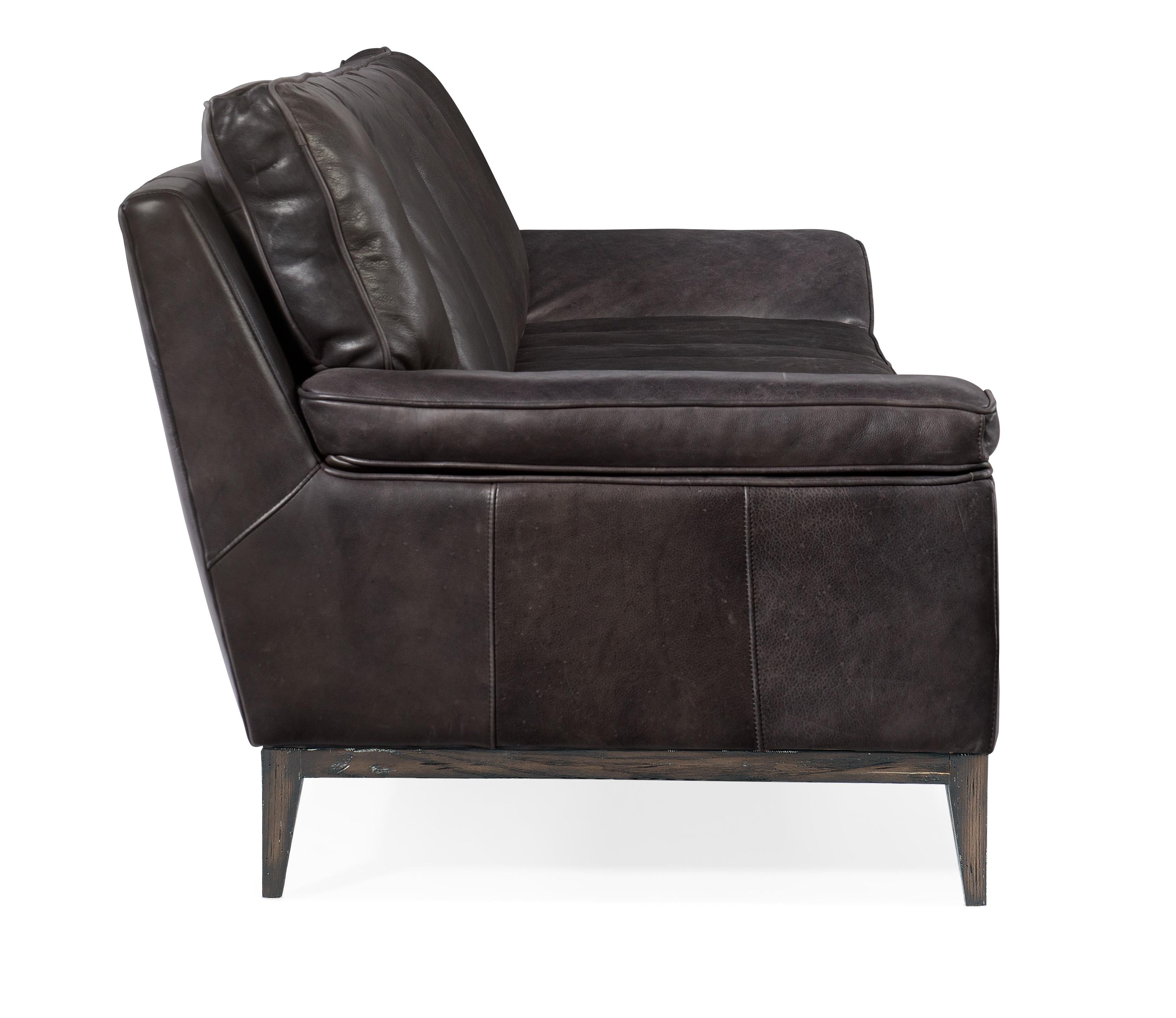 Kandor Leather Stationary Sofa - Luxury Home Furniture (MI)