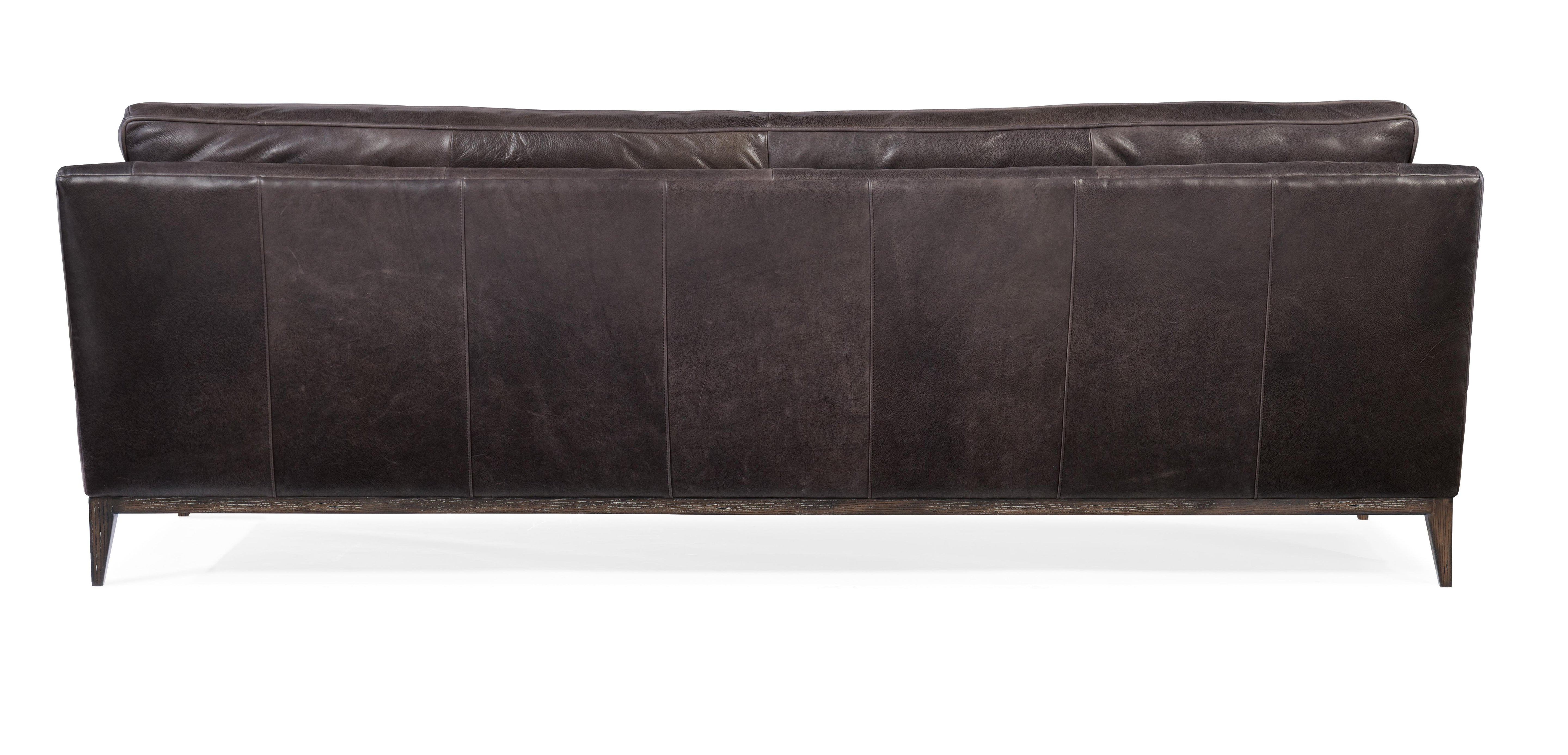 Kandor Leather Stationary Sofa - Luxury Home Furniture (MI)