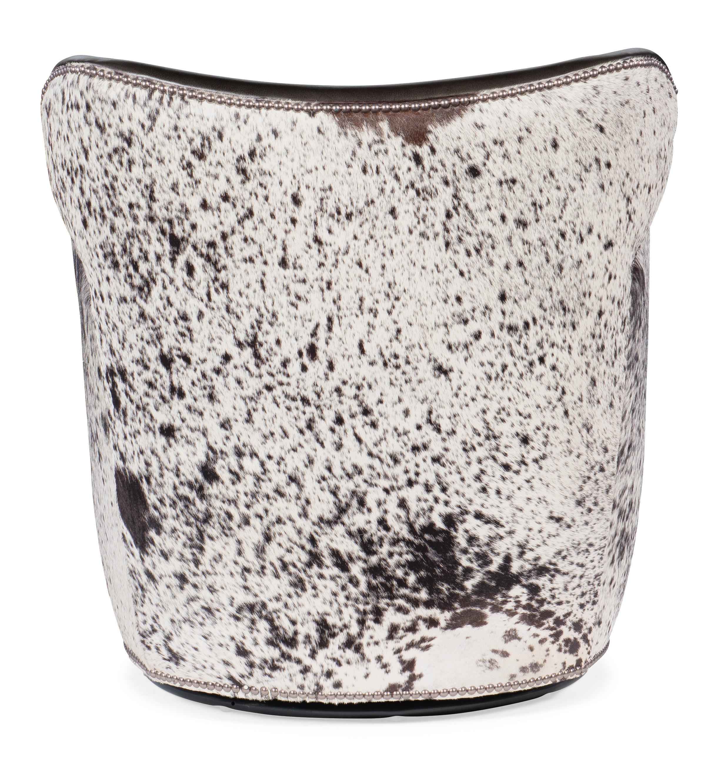 Kato Leather Swivel Chair w/ Salt Pepper HOH - Luxury Home Furniture (MI)