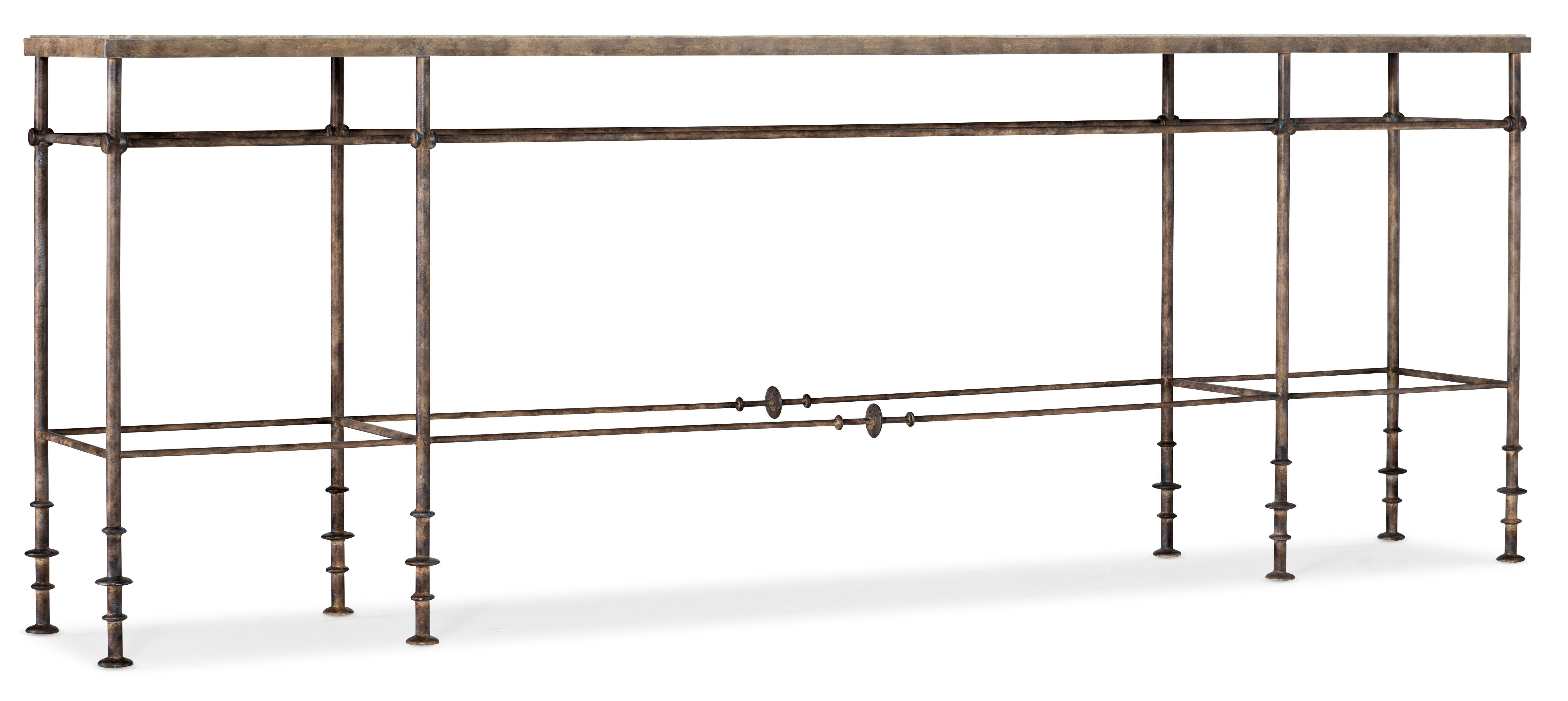 La Grange St James Metal and Stone Console - Luxury Home Furniture (MI)