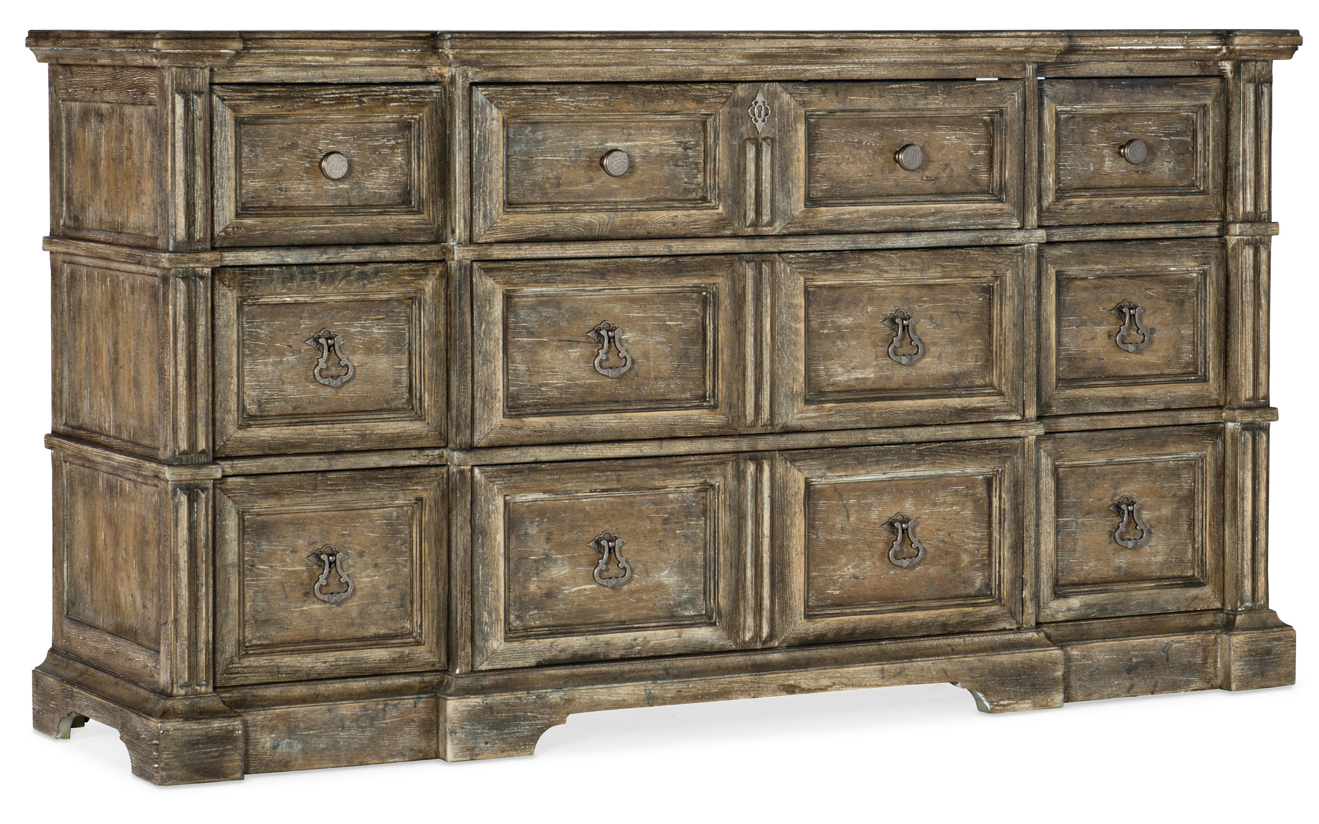La Grange Rolling Hill Nine-Drawer Dresser - Luxury Home Furniture (MI)