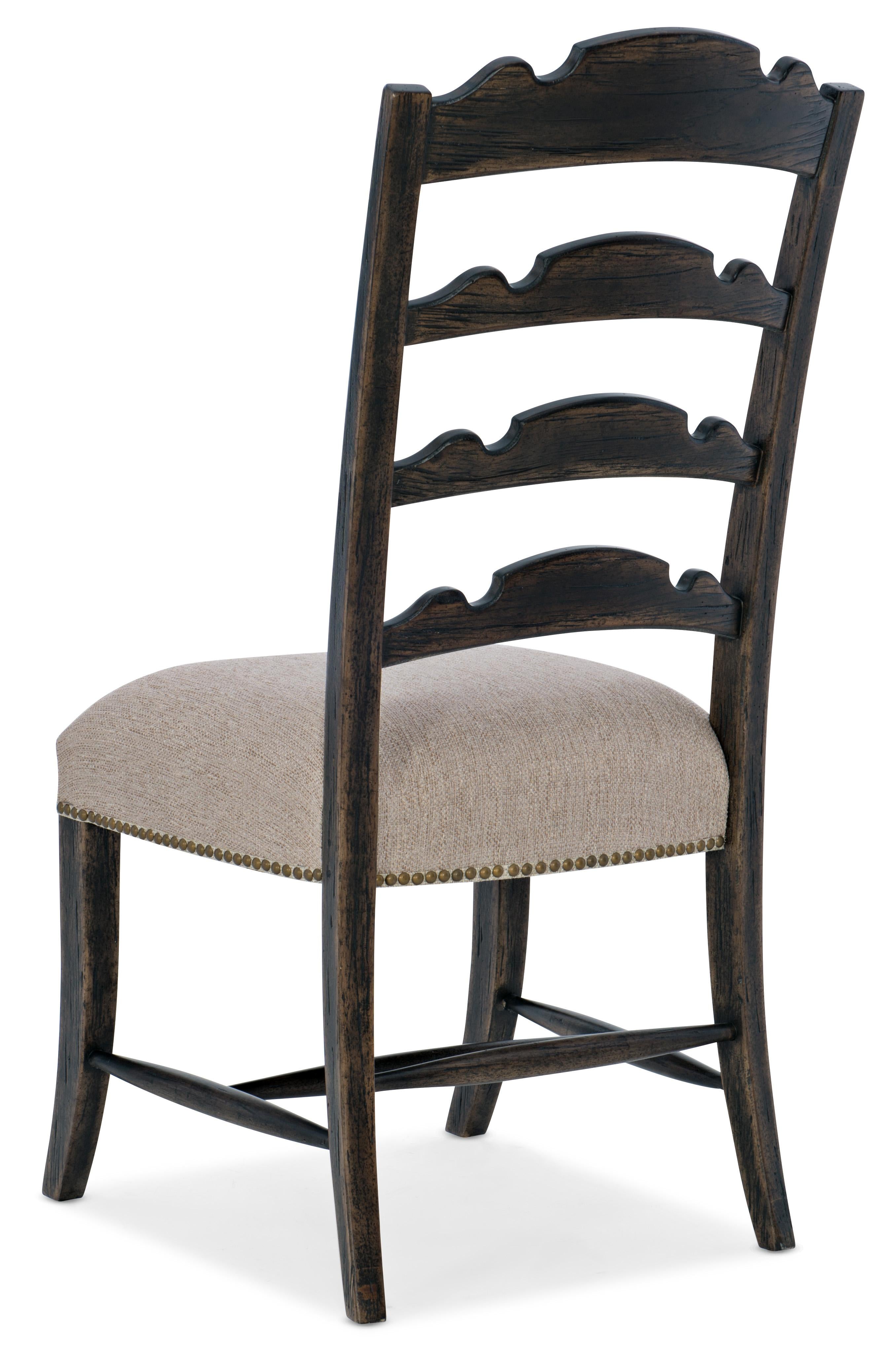 La Grange Twin Sisters Ladderback Side Chair - 2 per carton/price ea - Luxury Home Furniture (MI)