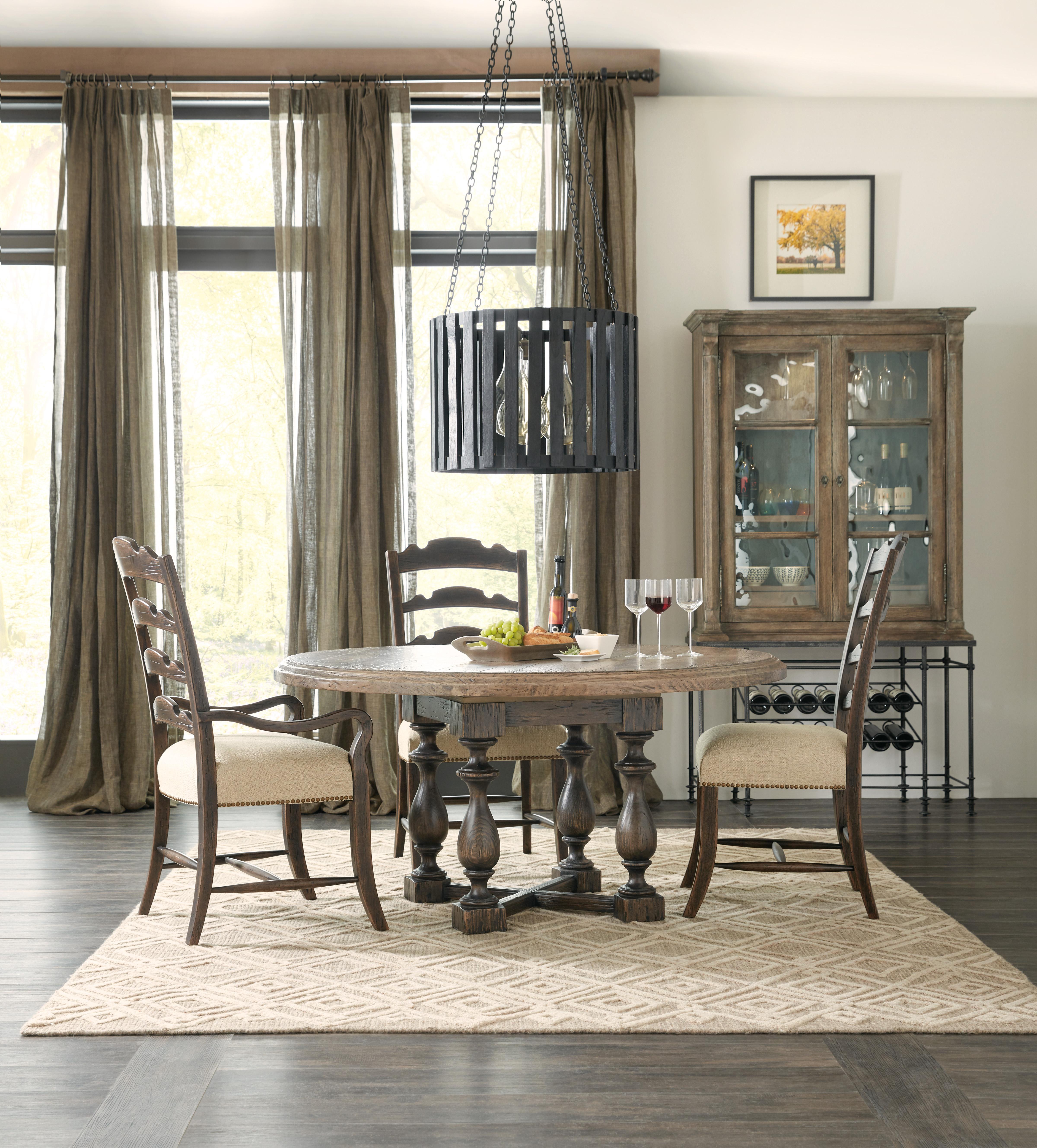 La Grange Twin Sisters Ladderback Arm Chair - 2 per carton/price ea - Luxury Home Furniture (MI)