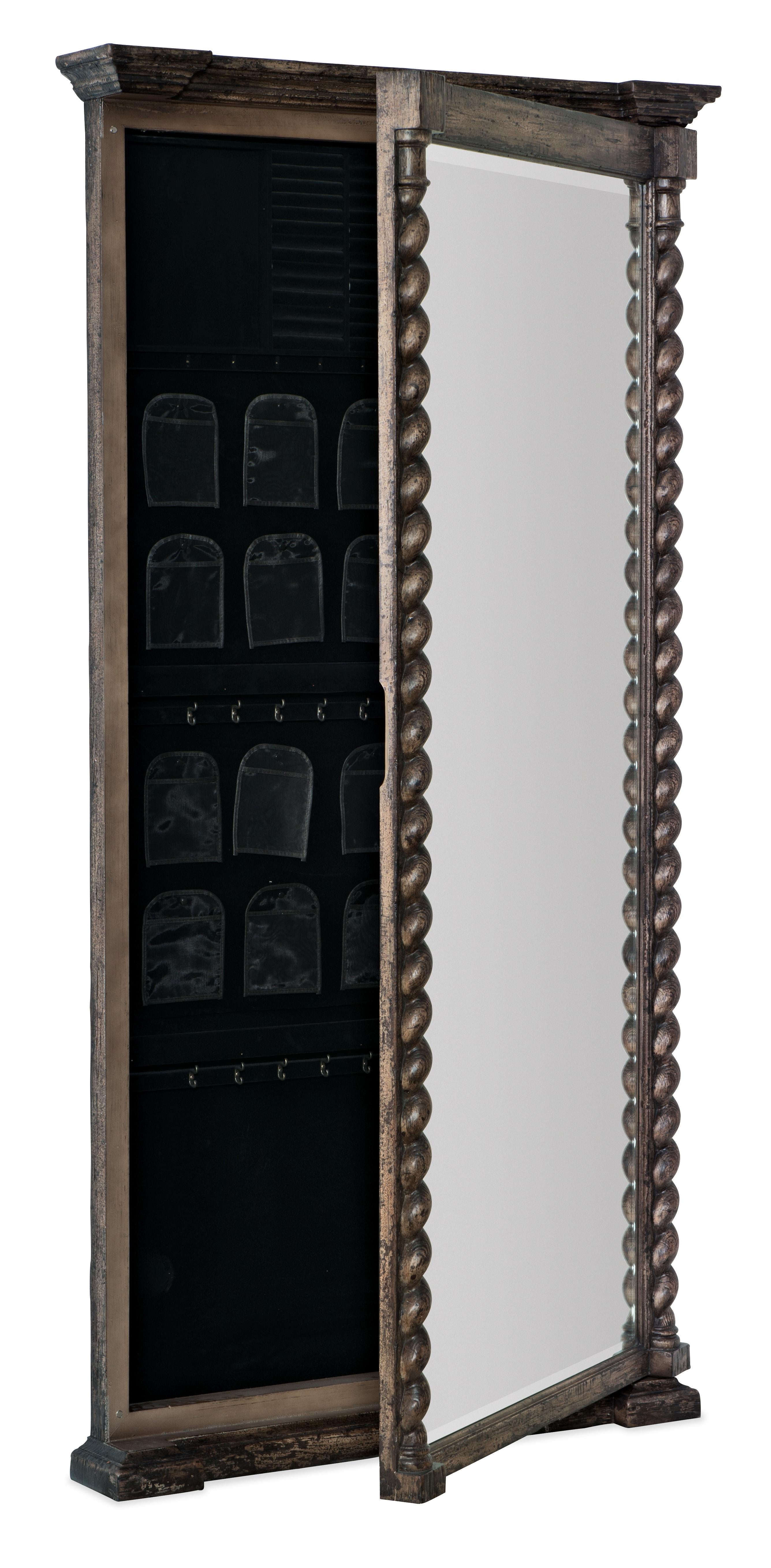 La Grange Vail Floor Mirror w/Jewelry Storage - Luxury Home Furniture (MI)
