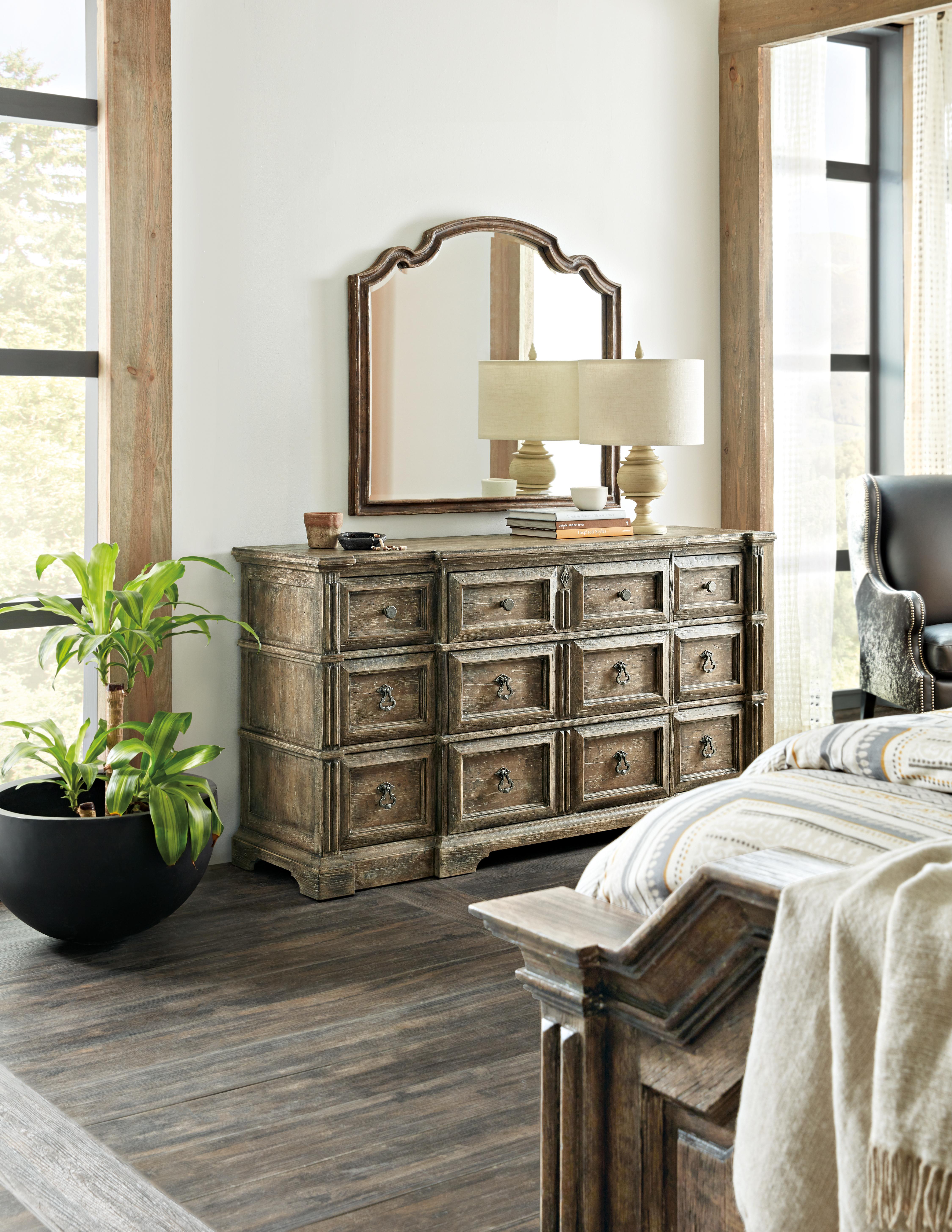 La Grange Rolling Hill Nine-Drawer Dresser - Luxury Home Furniture (MI)