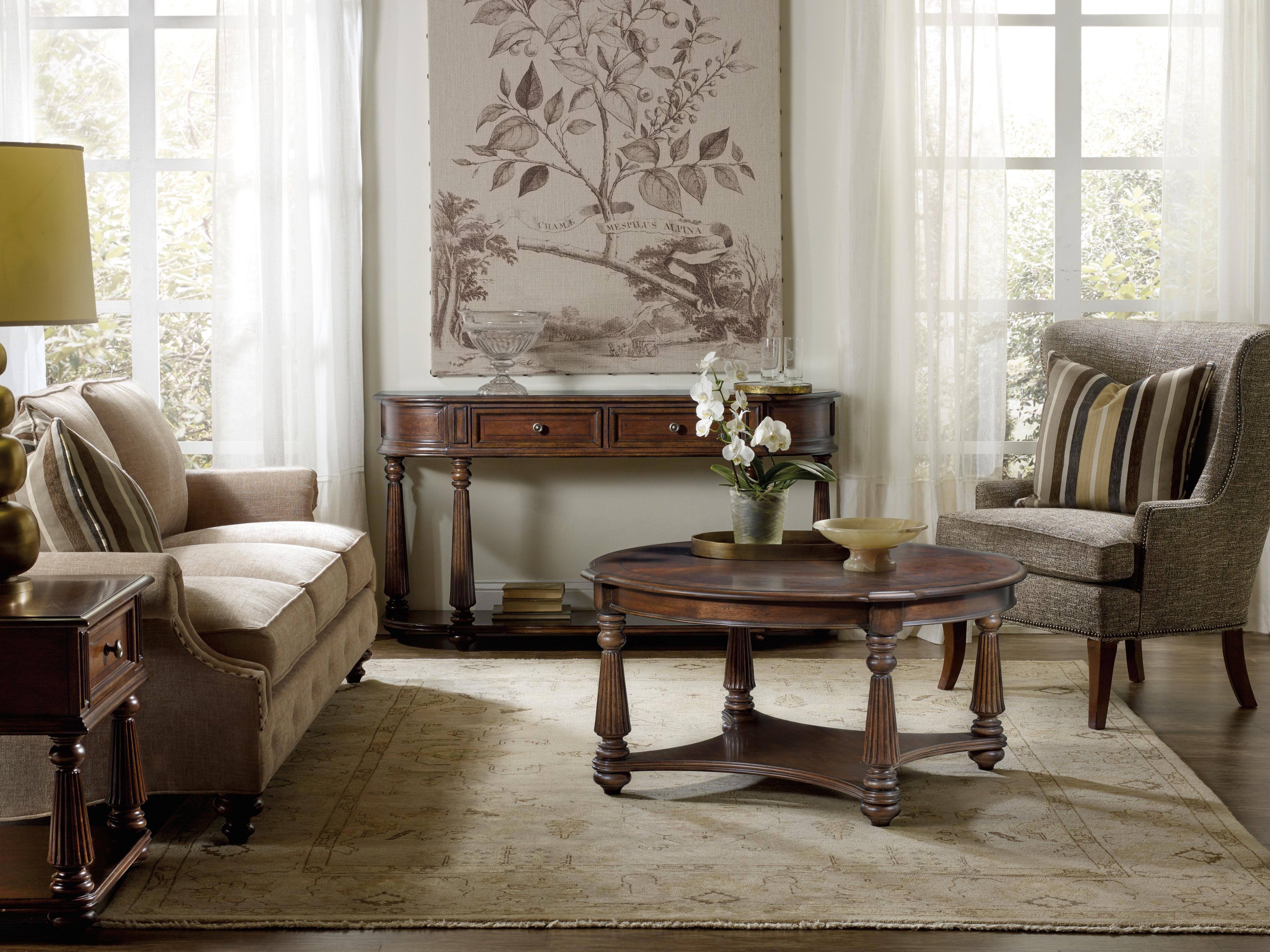 Leesburg Demilune Hall Console - Luxury Home Furniture (MI)