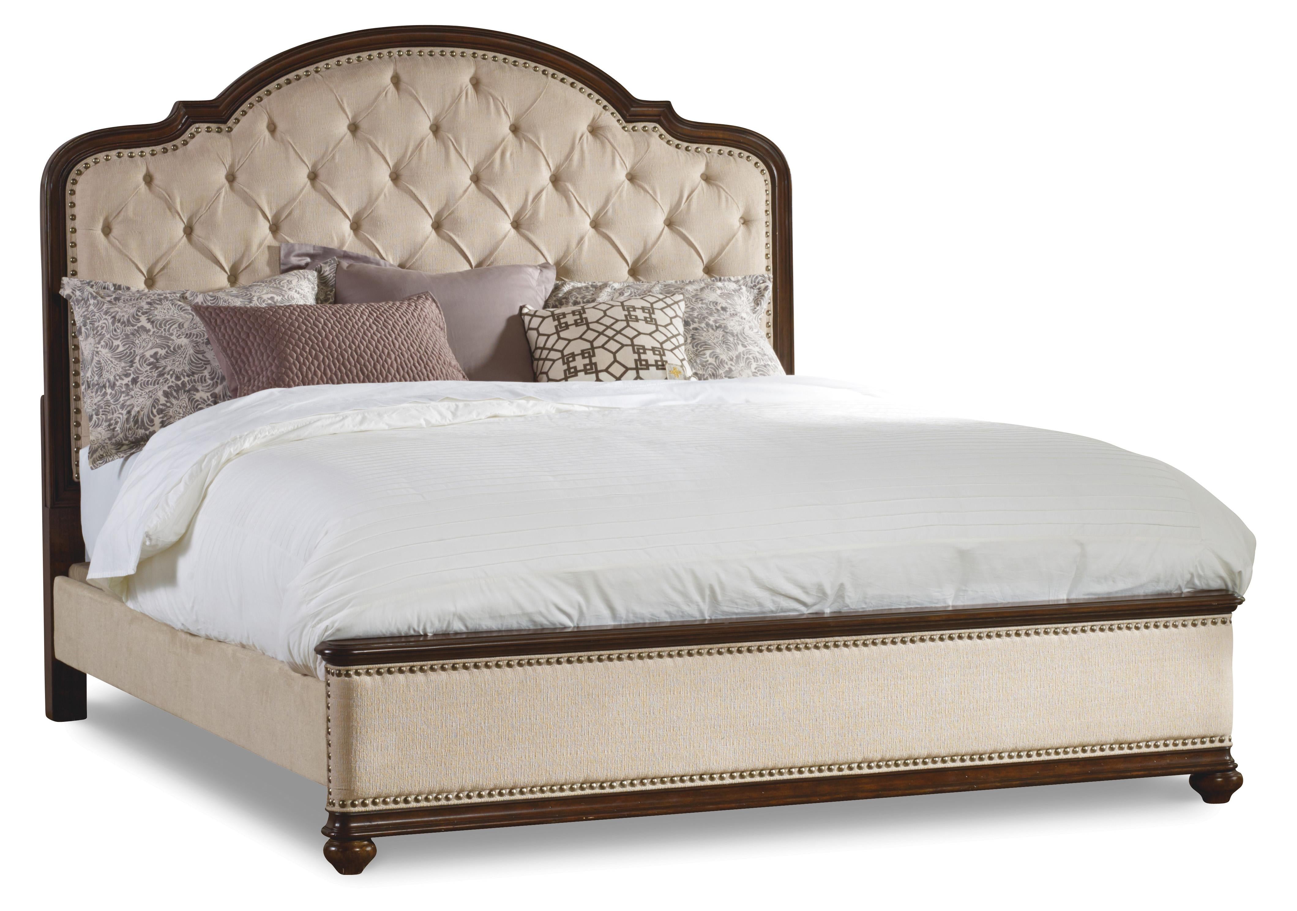 Leesburg Queen Upholstered Bed - Luxury Home Furniture (MI)