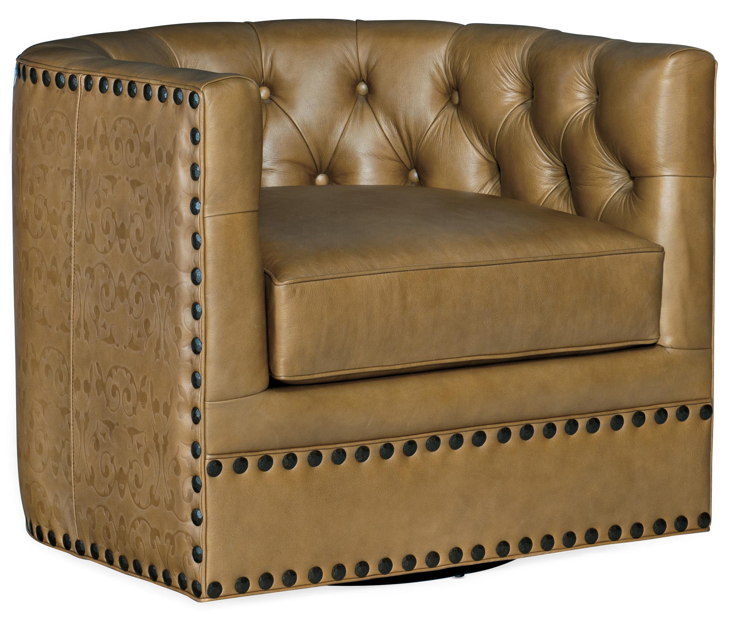 Lennox Tufted Swivel Chair - Luxury Home Furniture (MI)