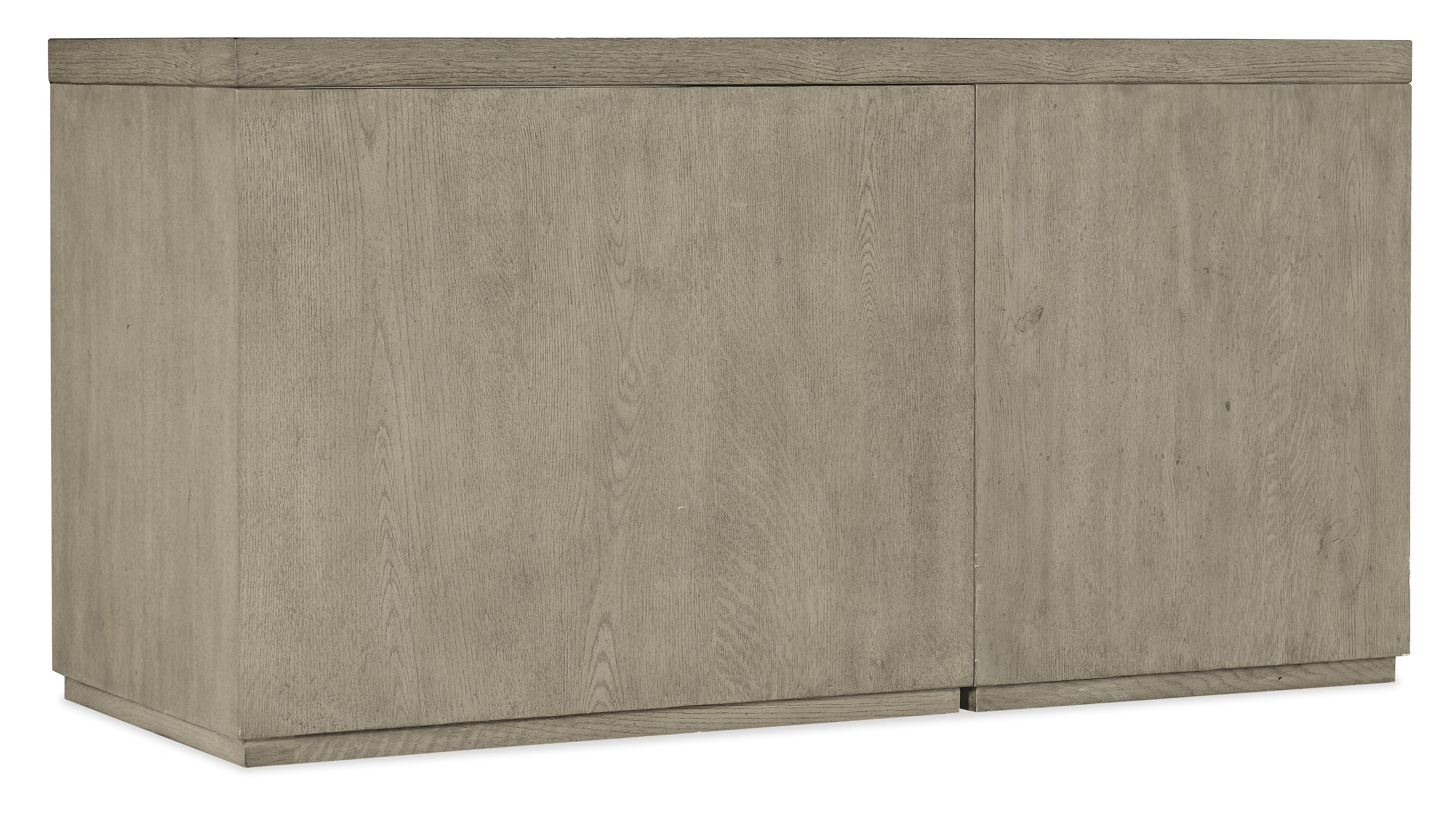 Linville Falls 60" Credenza with File and Open Desk Cabinet - Luxury Home Furniture (MI)