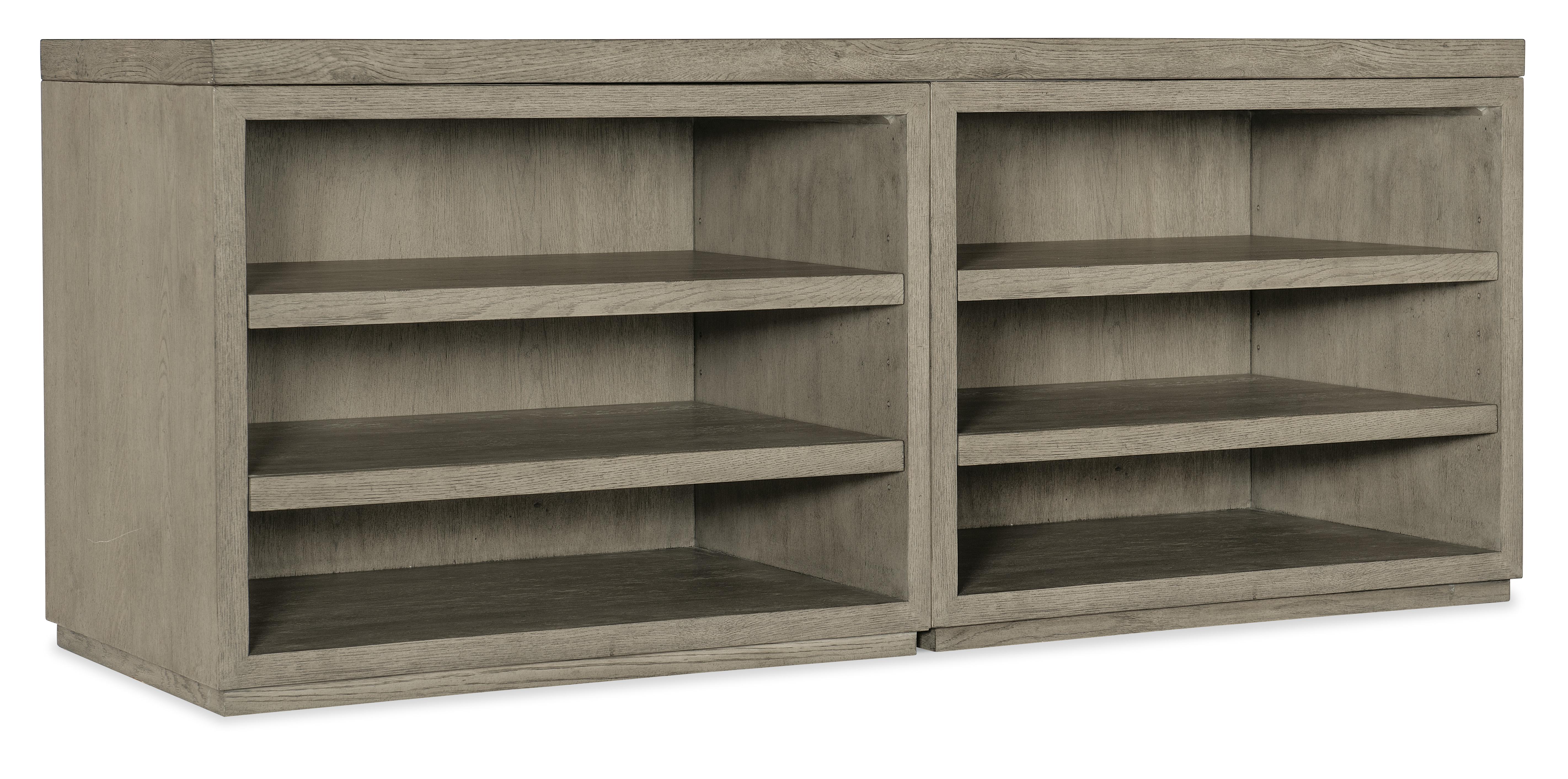Linville Falls 72" Credenza with Two Open Desk Cabinets - Luxury Home Furniture (MI)