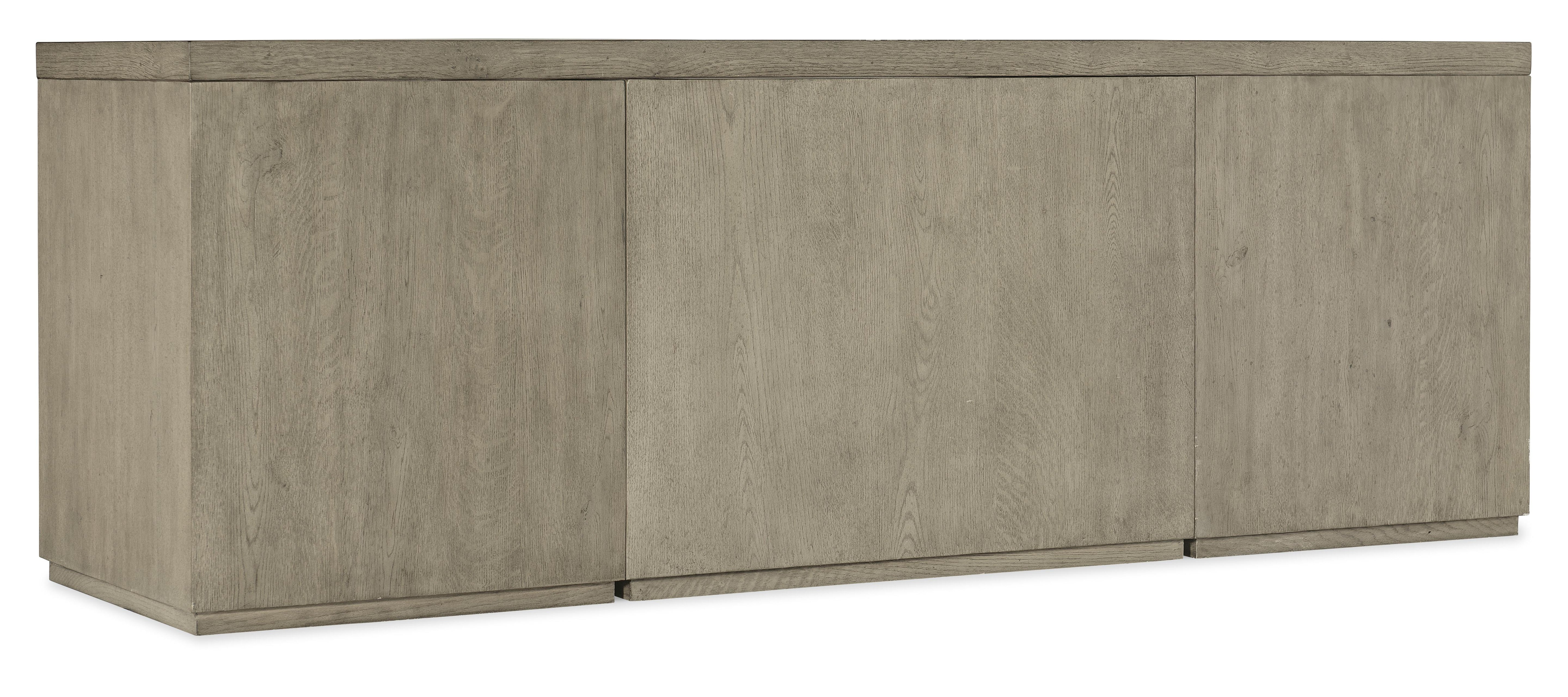 Linville Falls 84" Credenza with Two Files and Open Desk Cabinet - Luxury Home Furniture (MI)