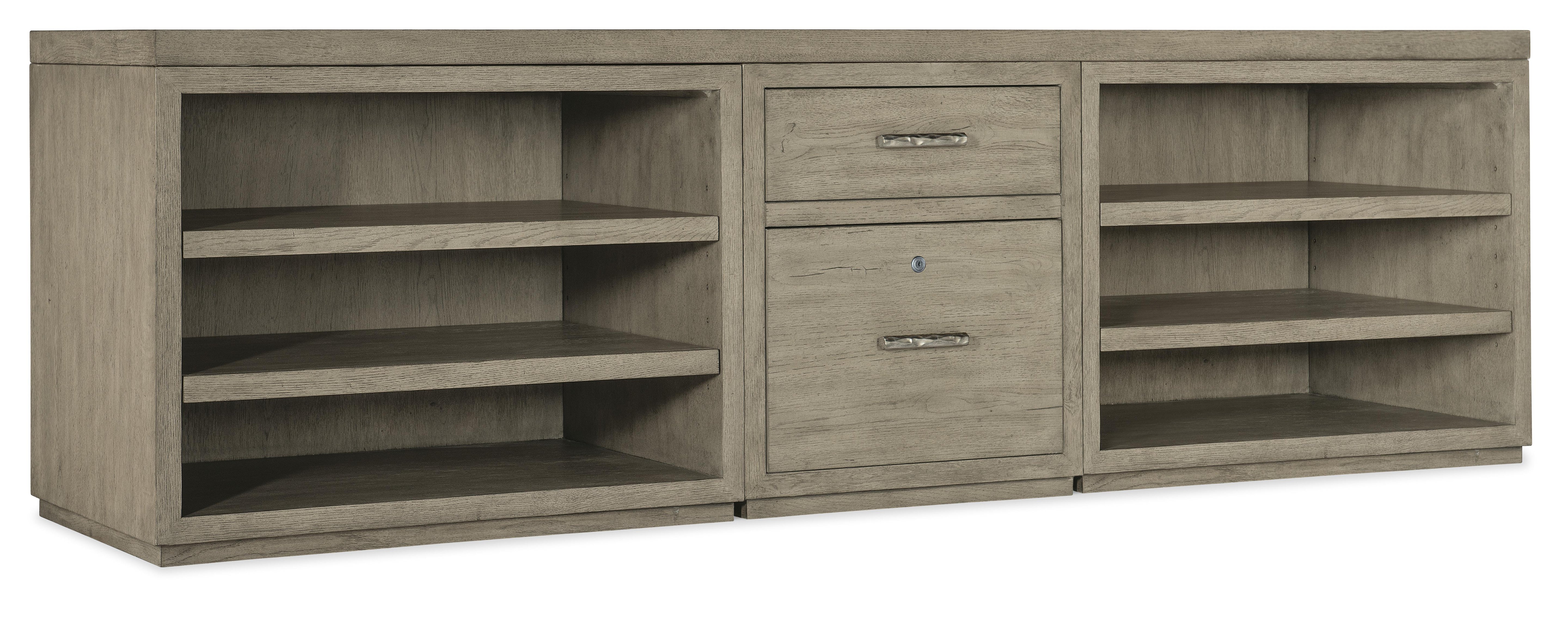 Linville Falls 96" Credenza with File and Two Open Desk Cabinets Credenza - Luxury Home Furniture (MI)