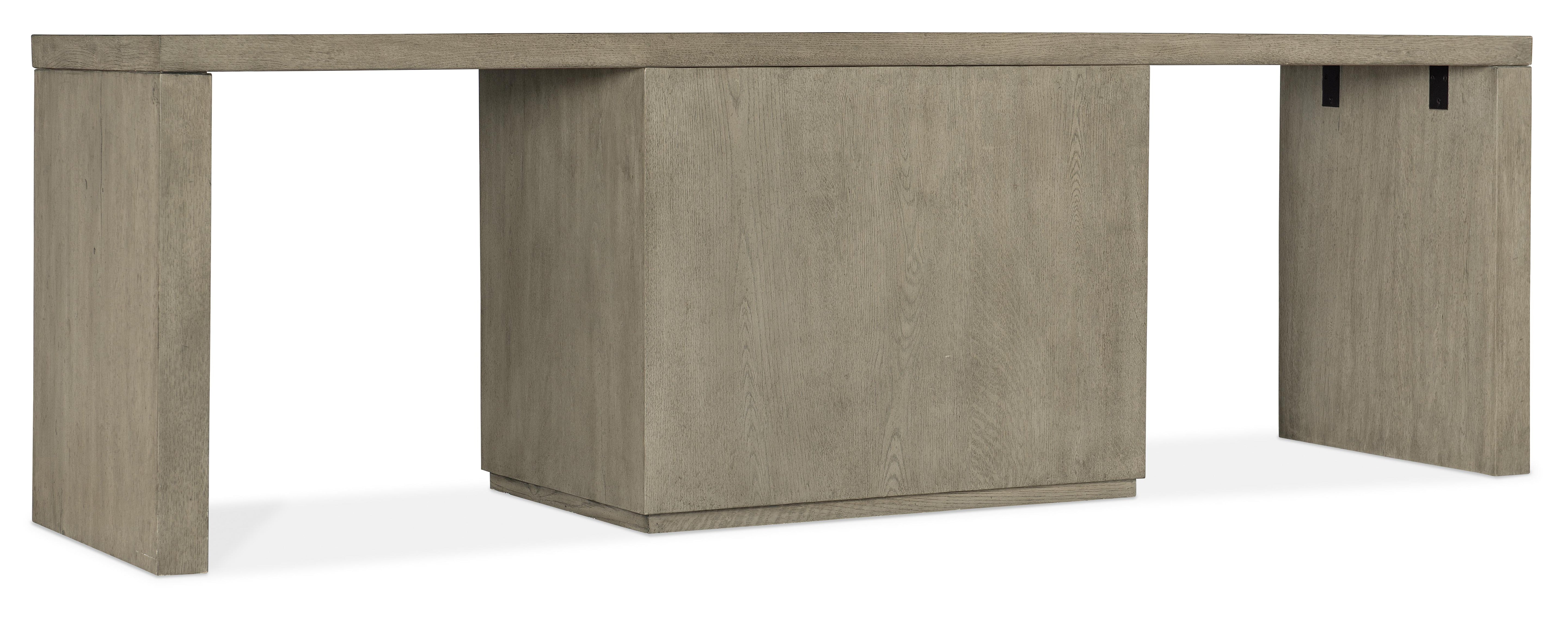 Linville Falls 96" Desk with Centered Open Desk Cabinet - Luxury Home Furniture (MI)