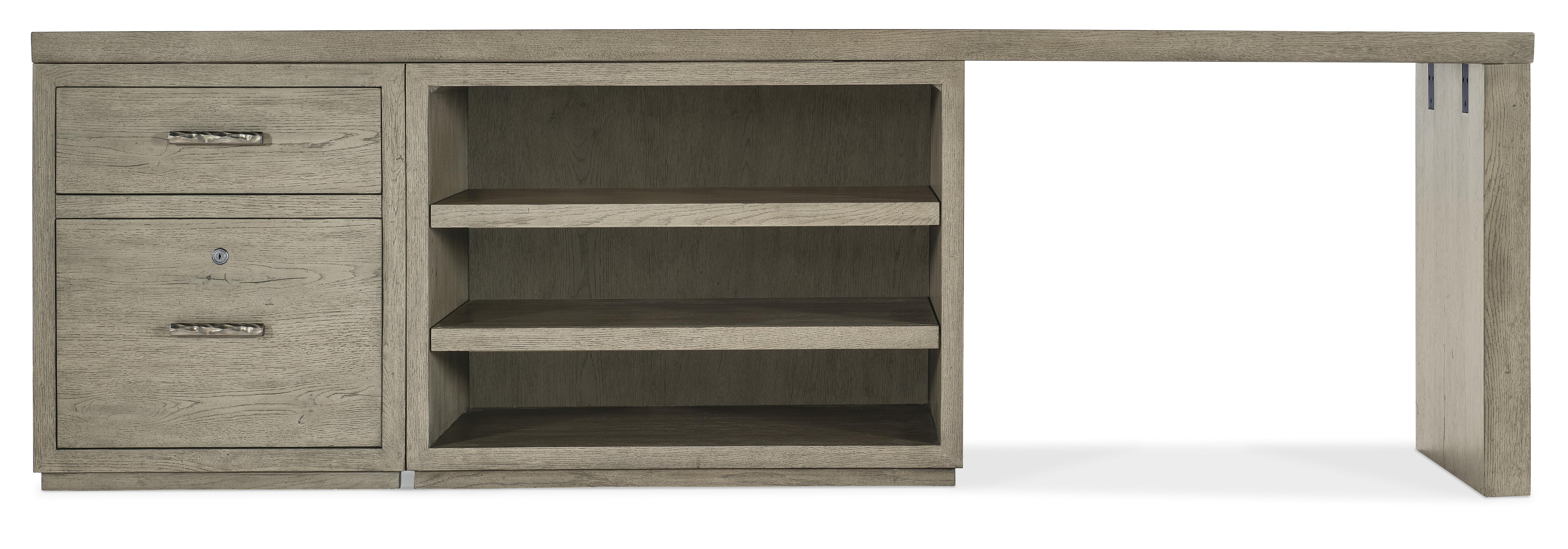 Linville Falls 96" Desk with File and Open Desk Cabinet