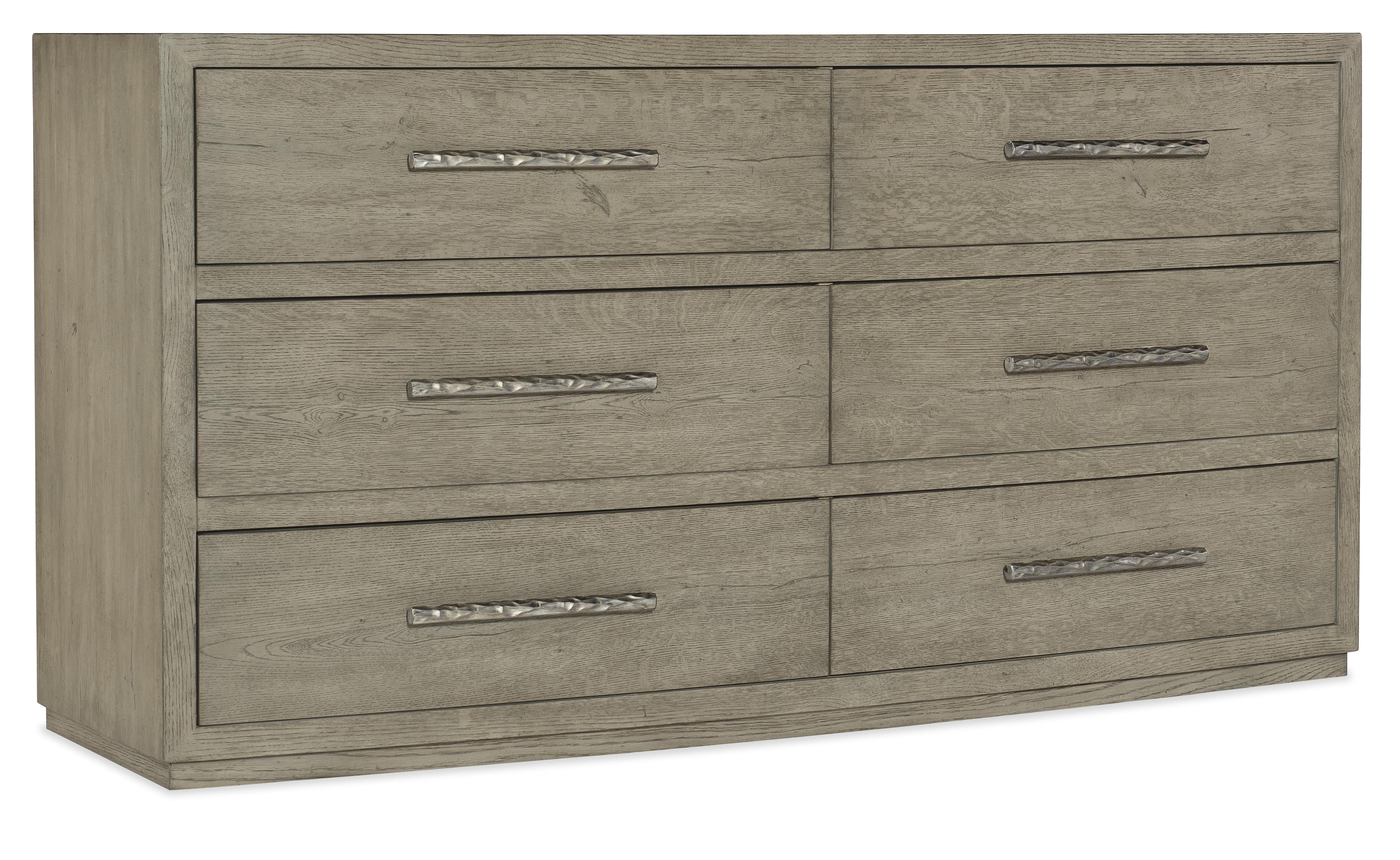 Linville Falls Chimney Gap Six Drawer Dresser - Luxury Home Furniture (MI)