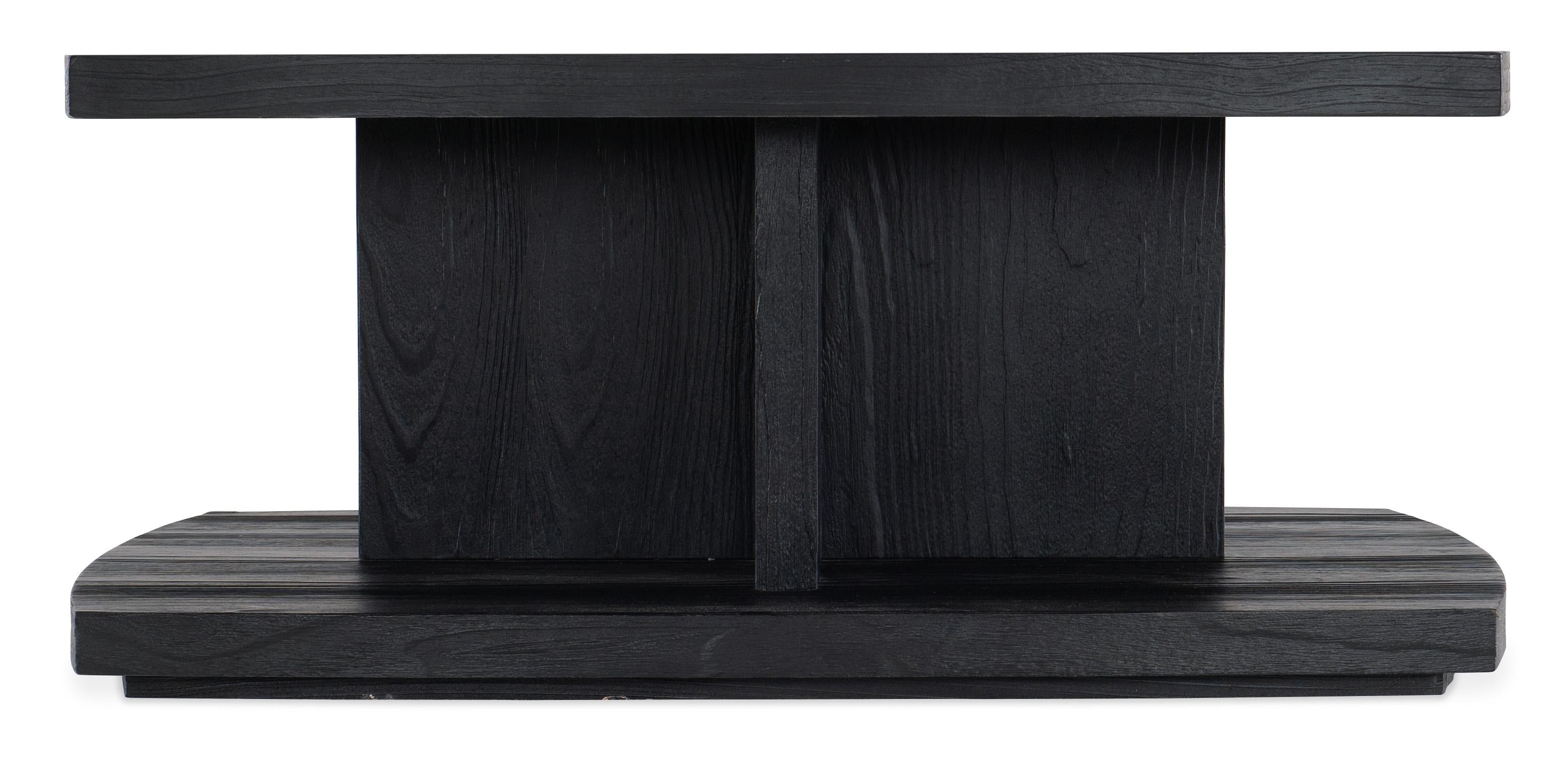 Linville Falls Shou Sugi Ban Square Cocktail Table - Luxury Home Furniture (MI)
