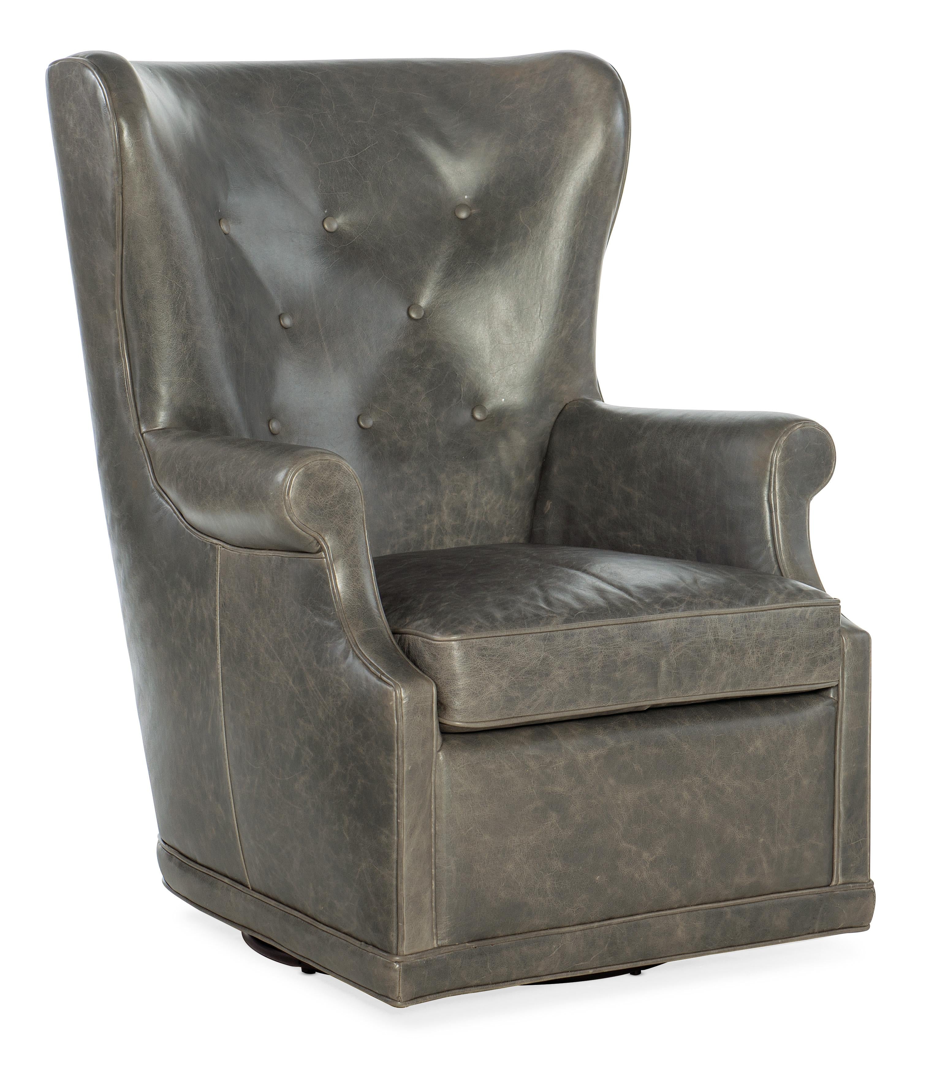 Mai Wing Swivel Club Chair - CC536-SW-091 - Luxury Home Furniture (MI)