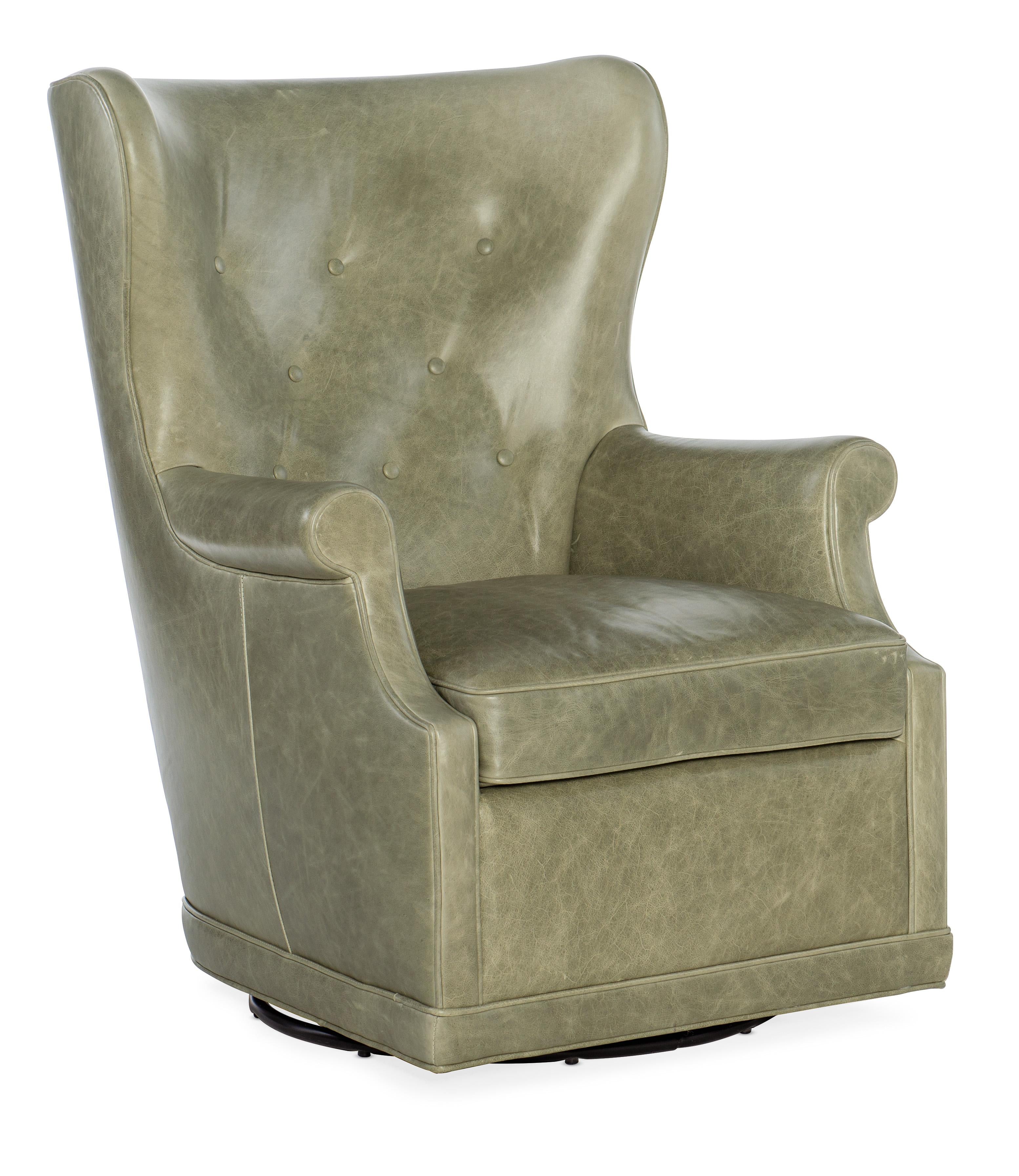 Mai Wing Swivel Club Chair - CC536-SW-031 - Luxury Home Furniture (MI)