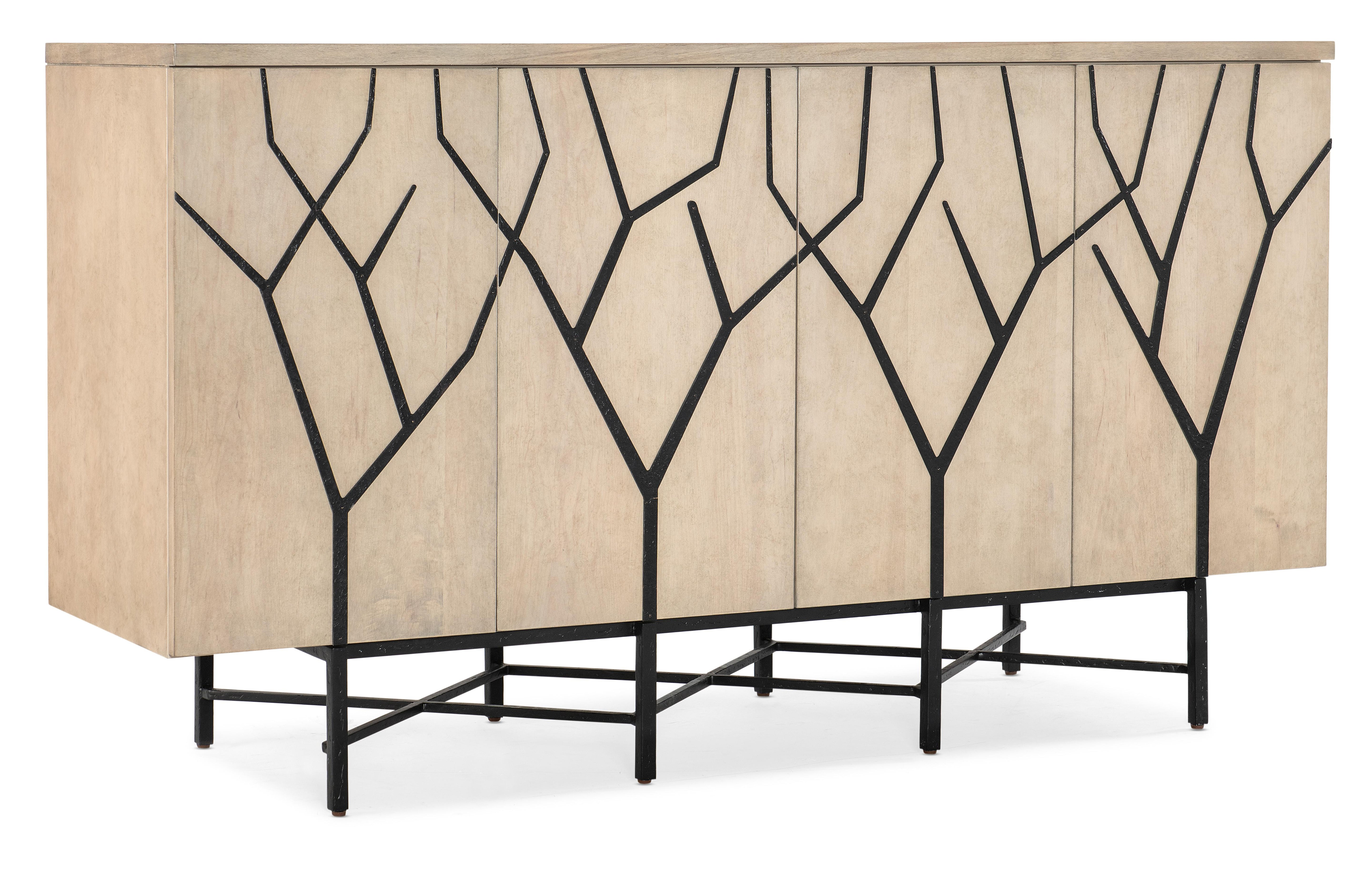 Melange Branched Four Door Entertainment Credenza - Luxury Home Furniture (MI)