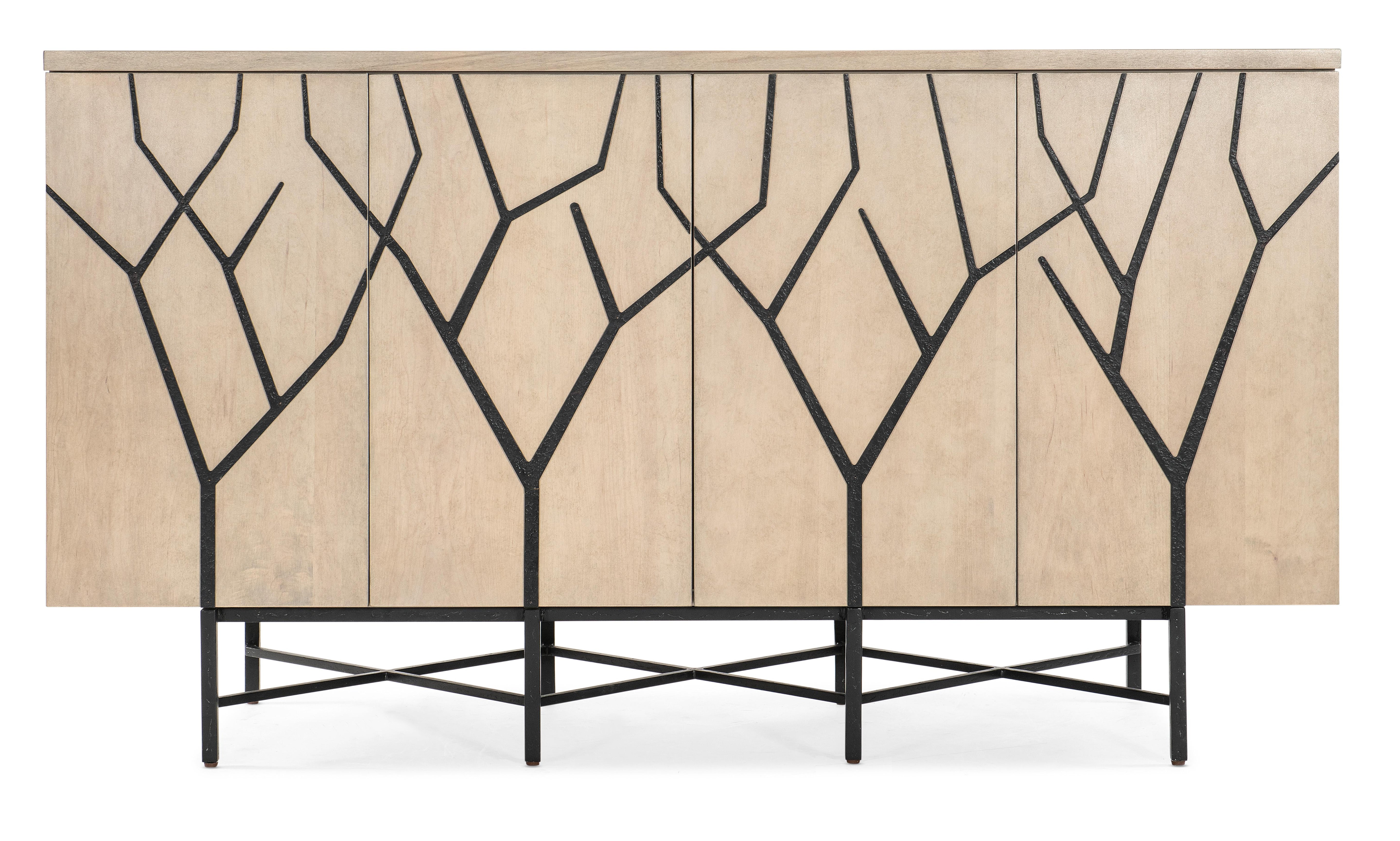 Melange Branched Four Door Entertainment Credenza - Luxury Home Furniture (MI)
