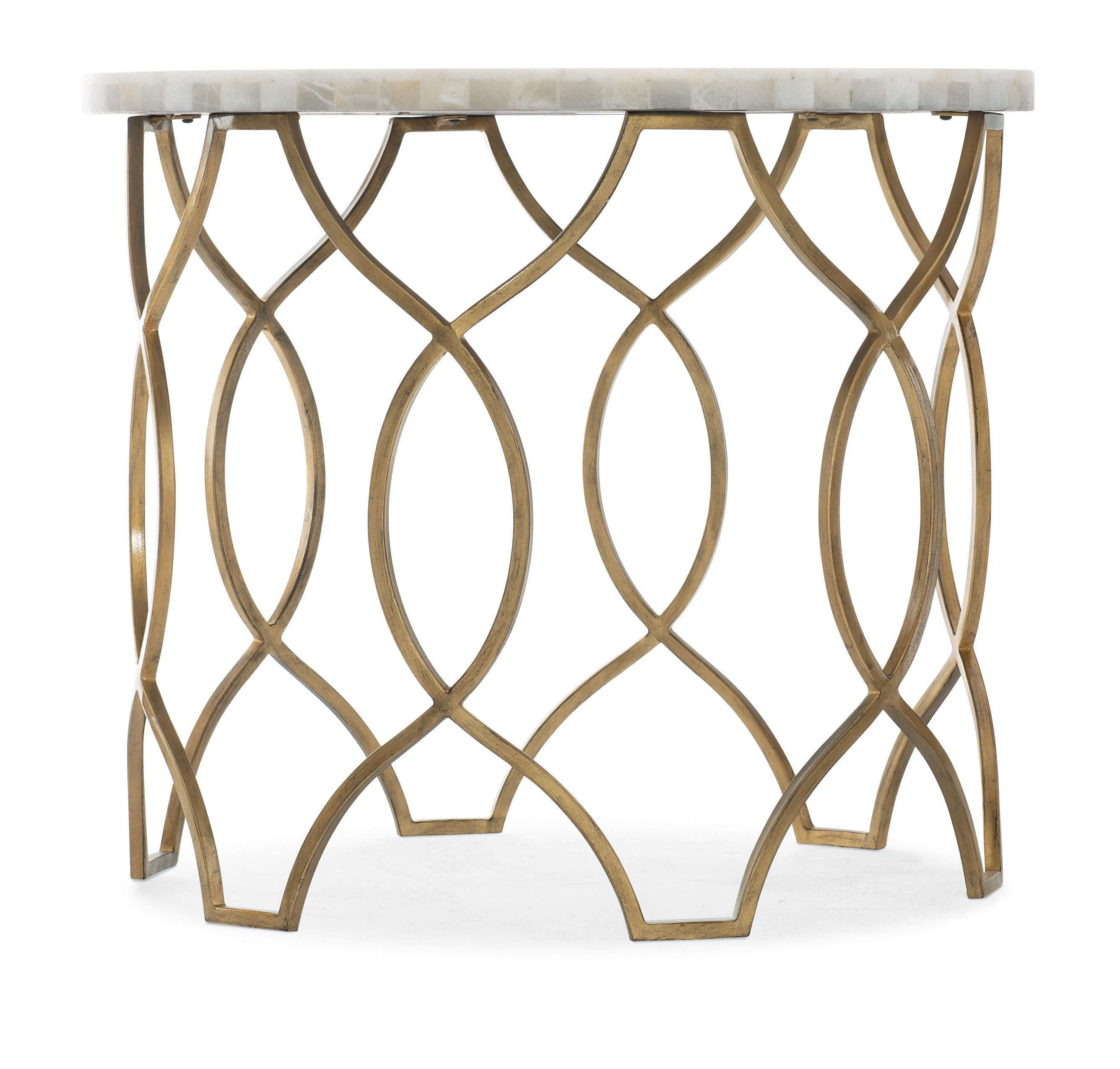 Melange Corrina Round Lamp Table - Luxury Home Furniture (MI)