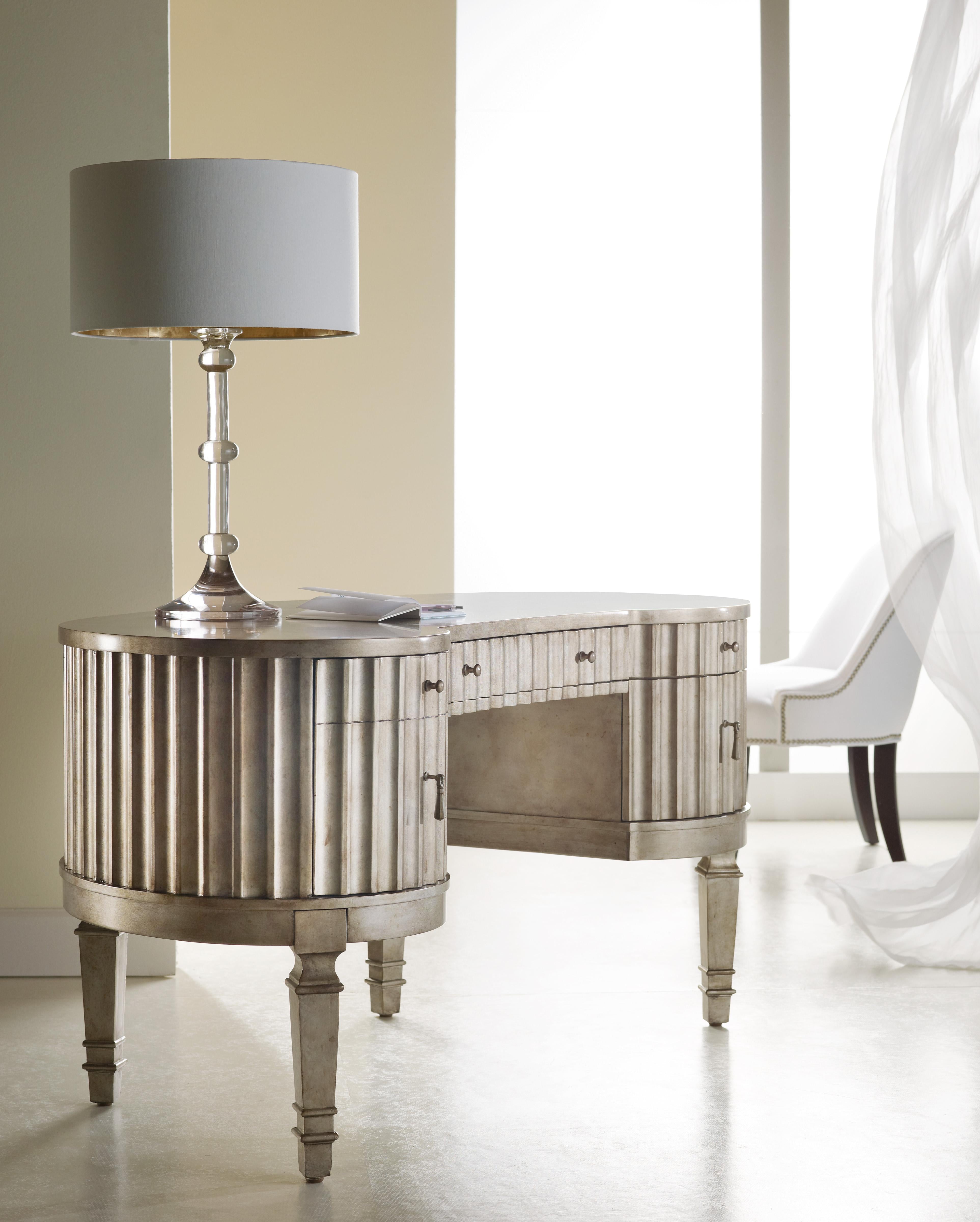 Melange Fluted Kidney Desk - Luxury Home Furniture (MI)