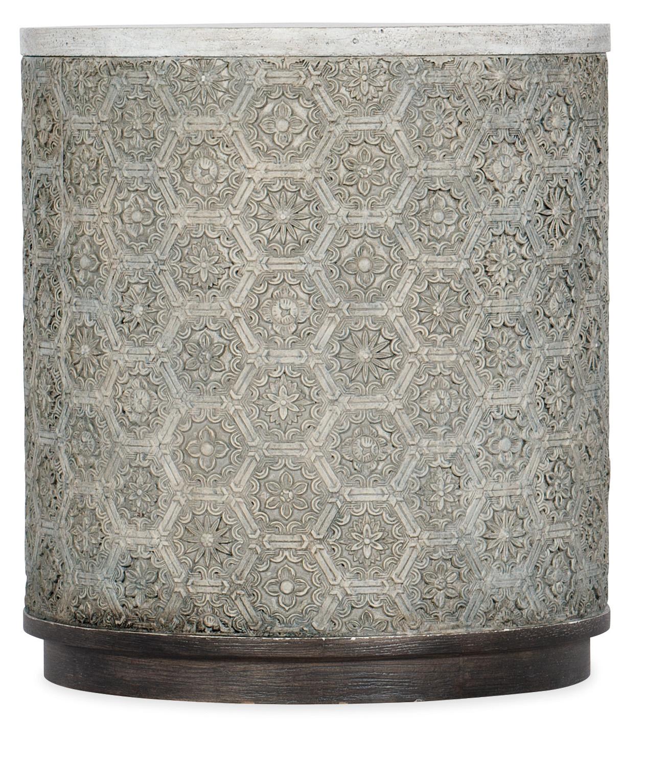 Melange Greystone Round End Table - Luxury Home Furniture (MI)