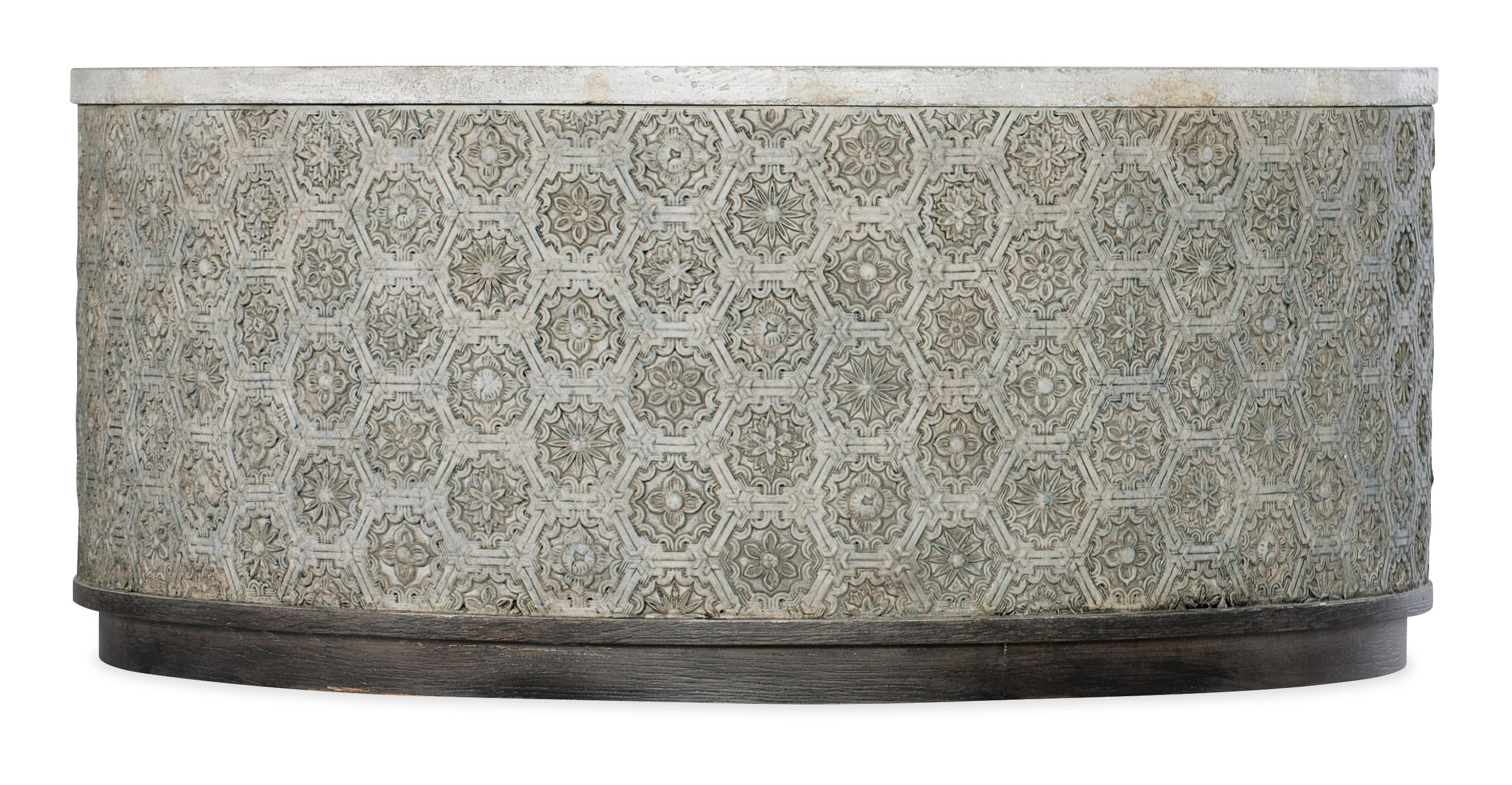 Melange Greystone Round Cocktail Table - Luxury Home Furniture (MI)