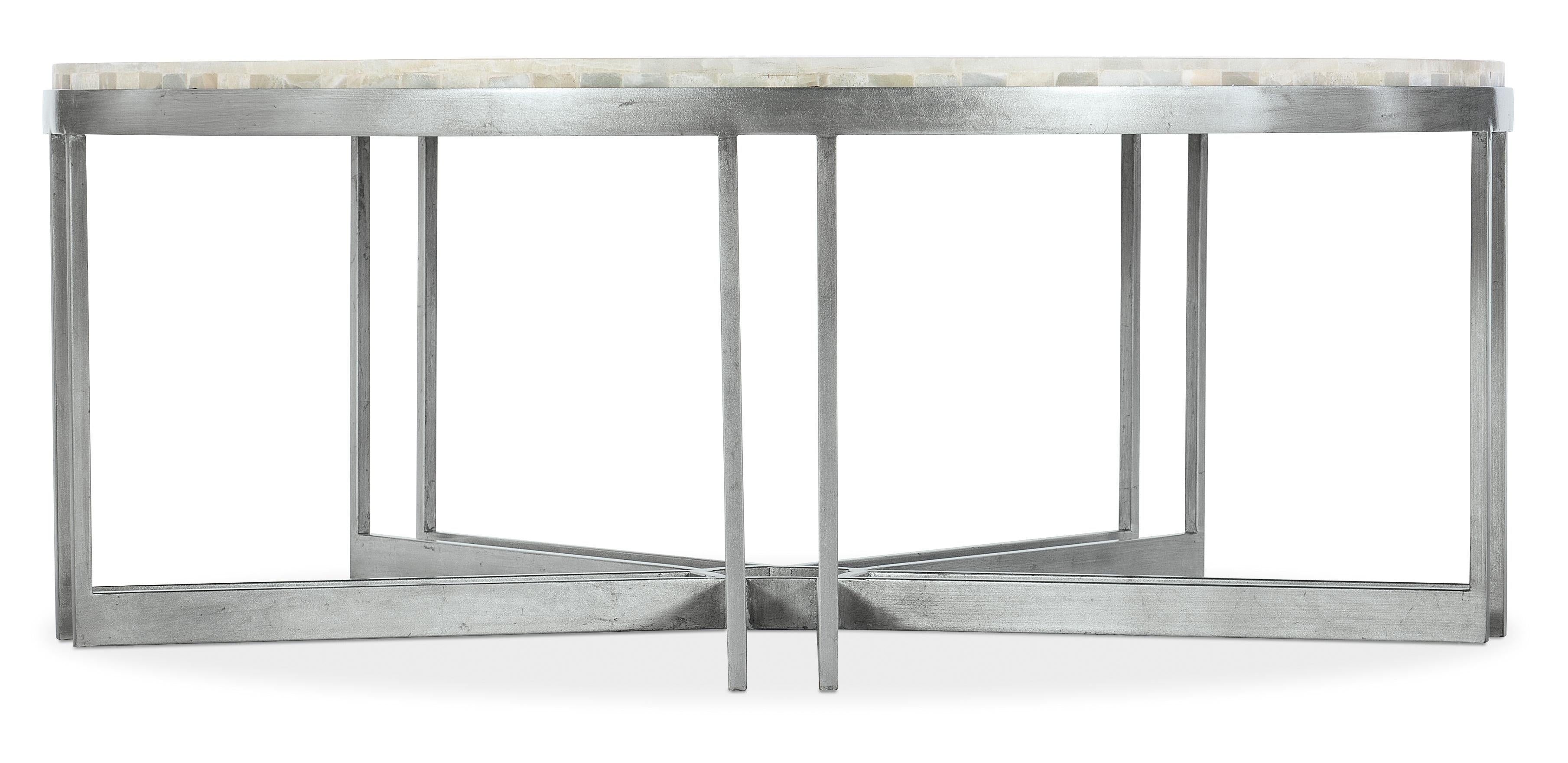Melange Marin Round Cocktail Table - Luxury Home Furniture (MI)