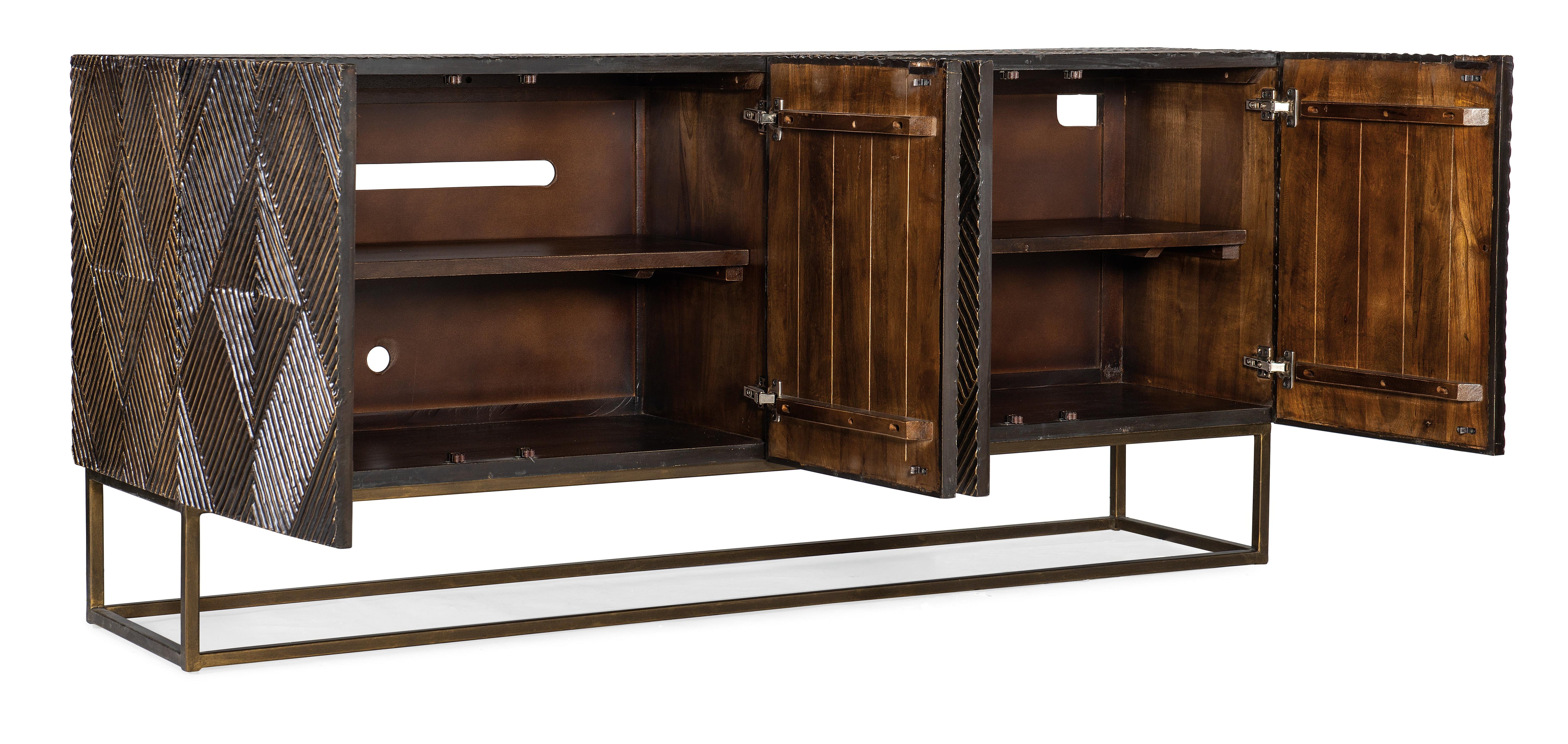 Melange Marcellus Four Door Credenza - Luxury Home Furniture (MI)