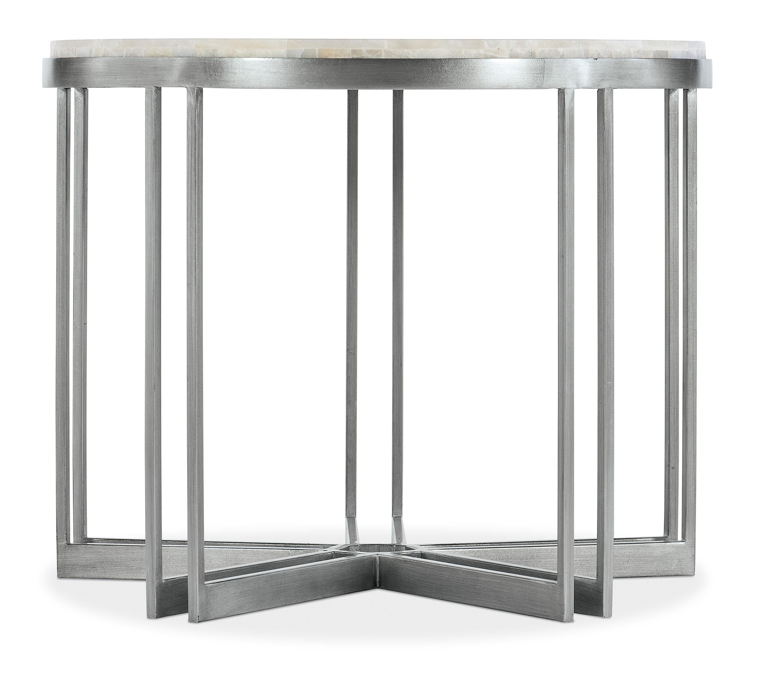 Melange Marin Round Lamp Table - Luxury Home Furniture (MI)
