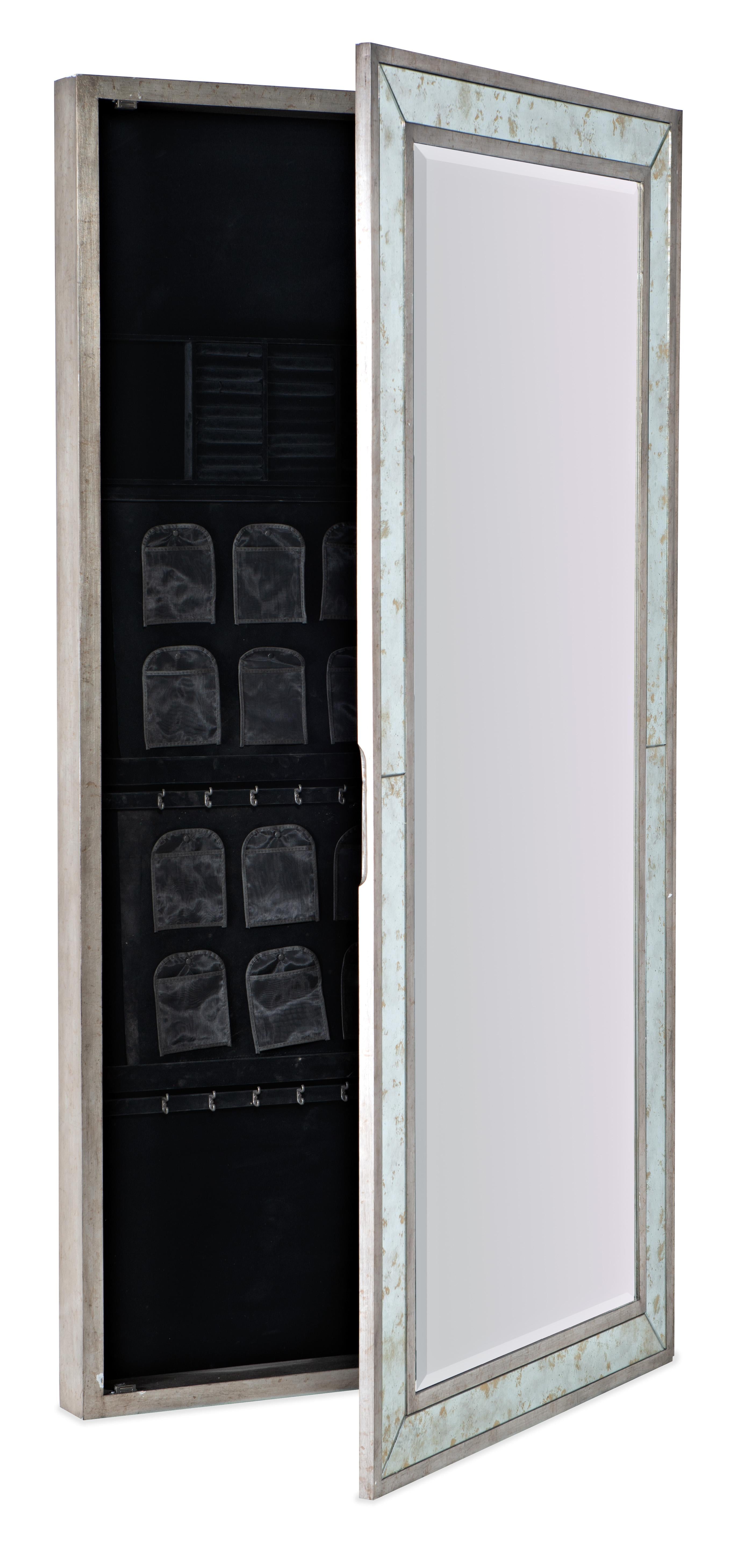 Melange McAlister Floor Mirror w/ Jewelry Storage - Luxury Home Furniture (MI)