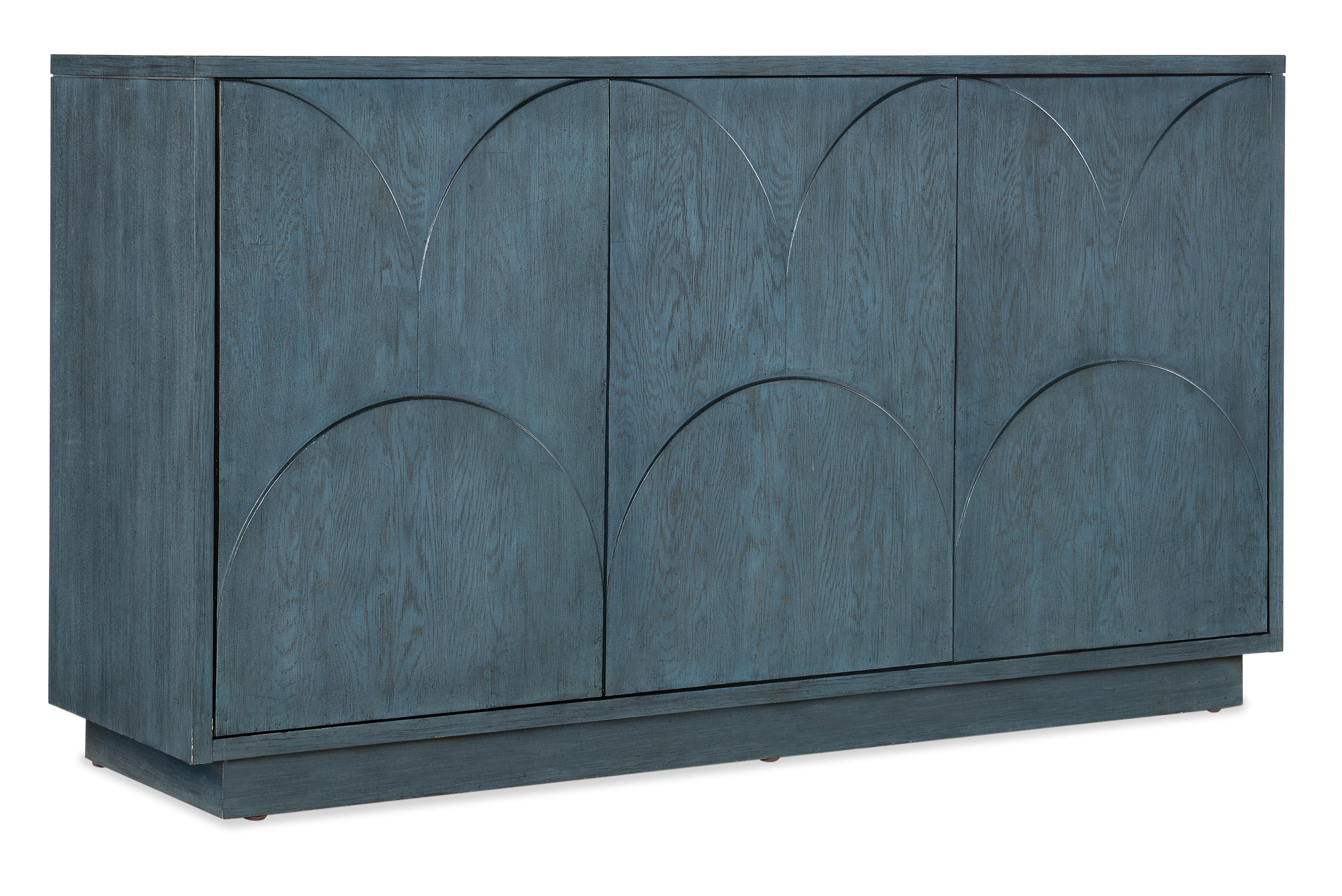 Melange Round Valley Three Door Entertainment Credenza - Luxury Home Furniture (MI)