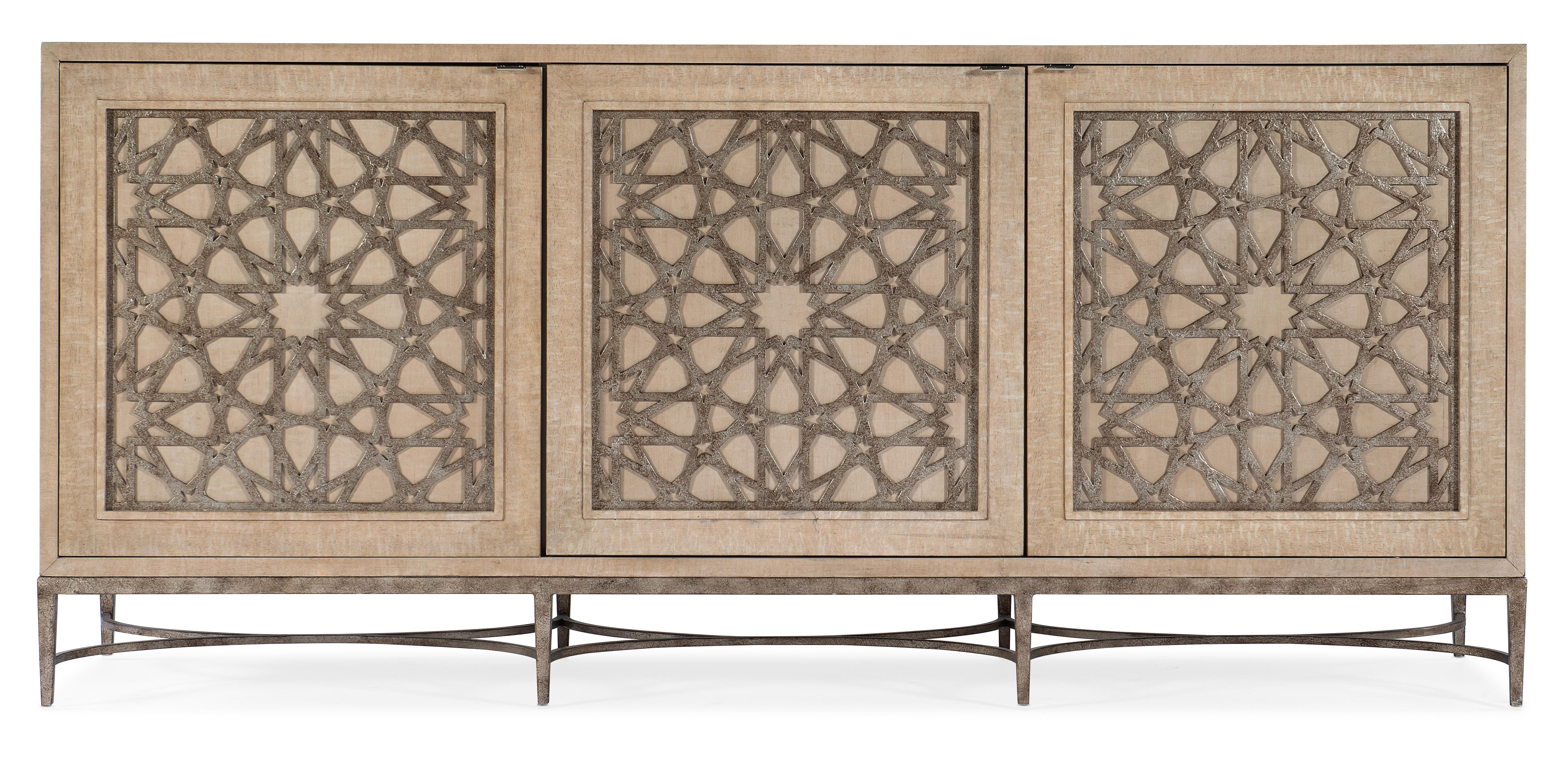 Melange Suzani Three Door Entertainment Console - Luxury Home Furniture (MI)