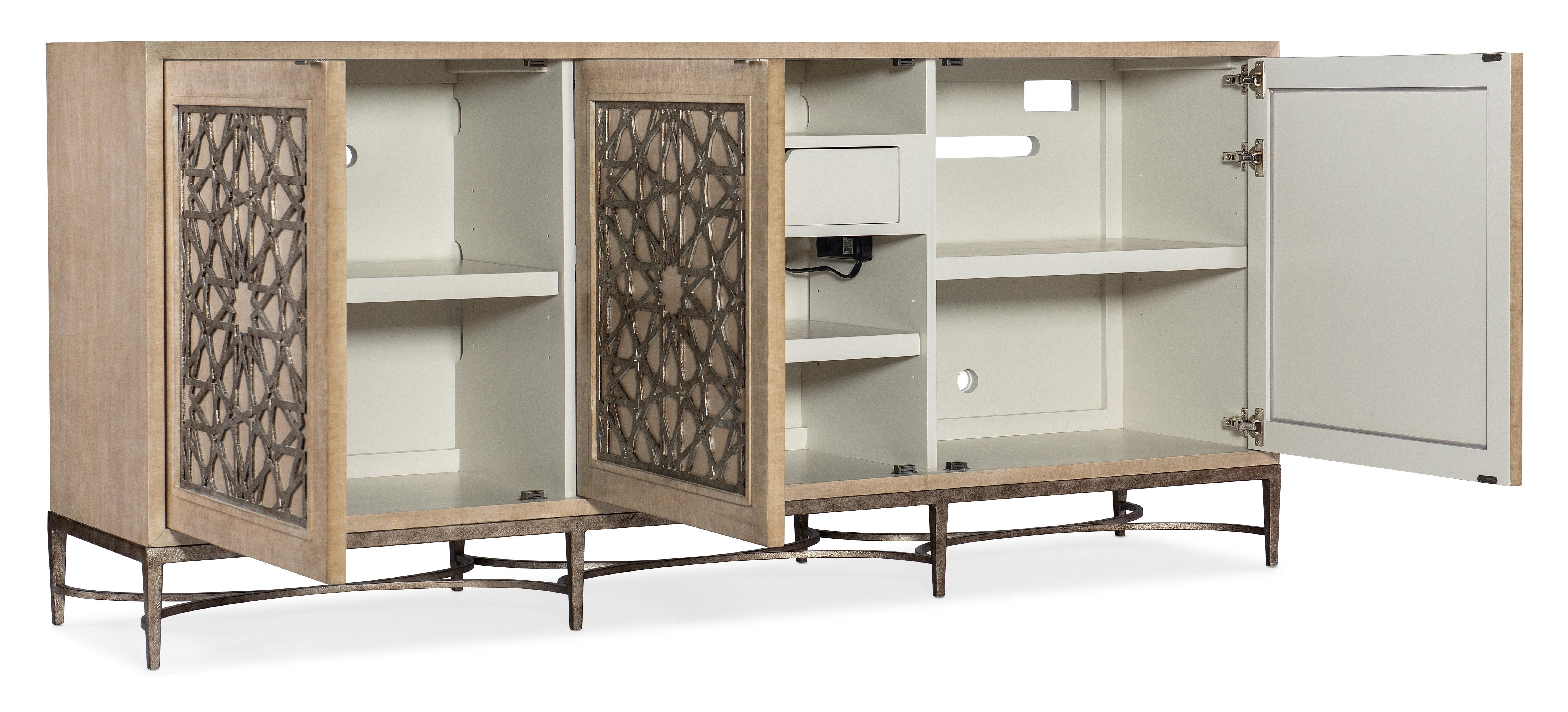 Melange Suzani Three Door Entertainment Console - Luxury Home Furniture (MI)