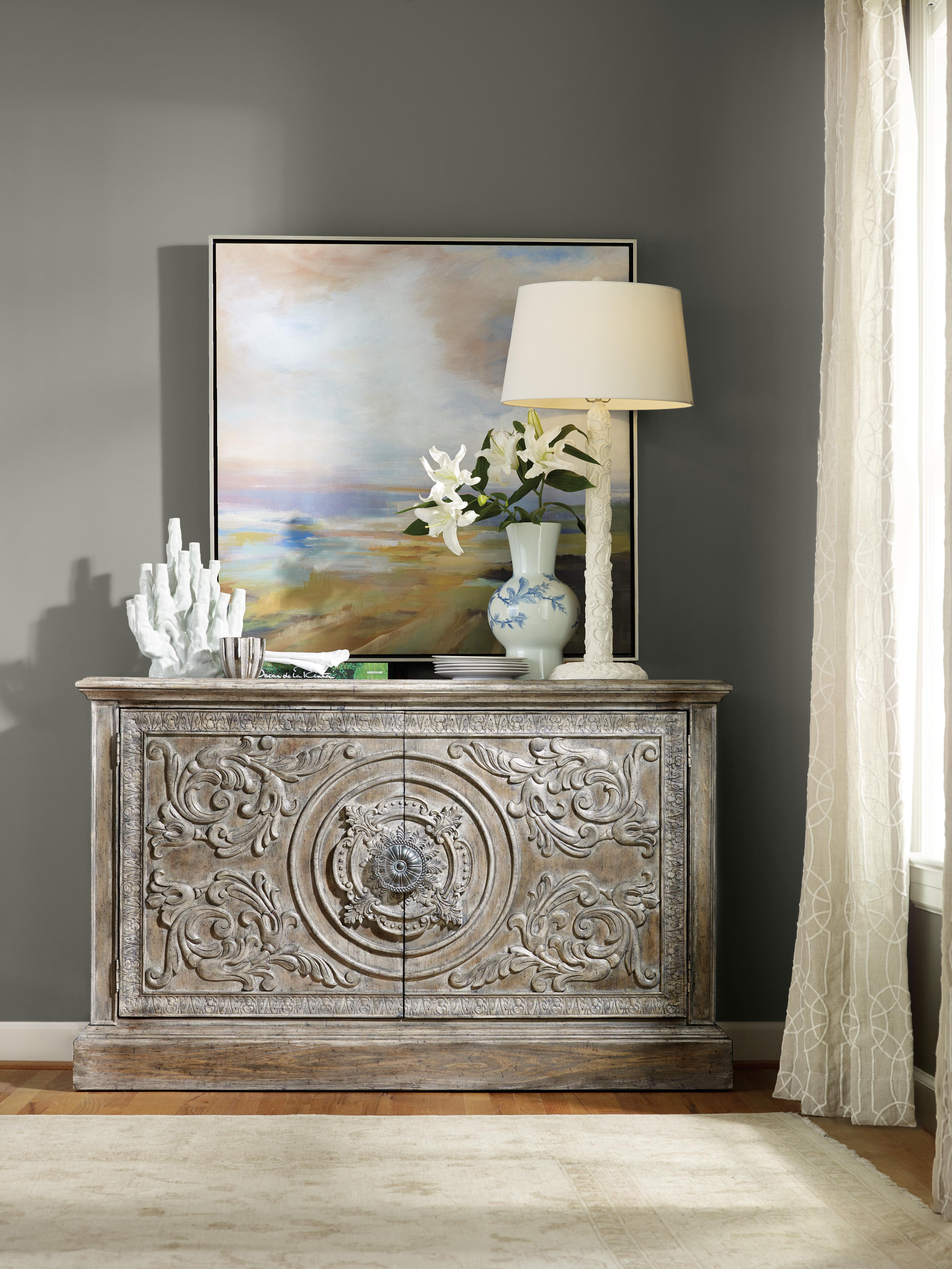 Melange Two Door Accent Console - Luxury Home Furniture (MI)