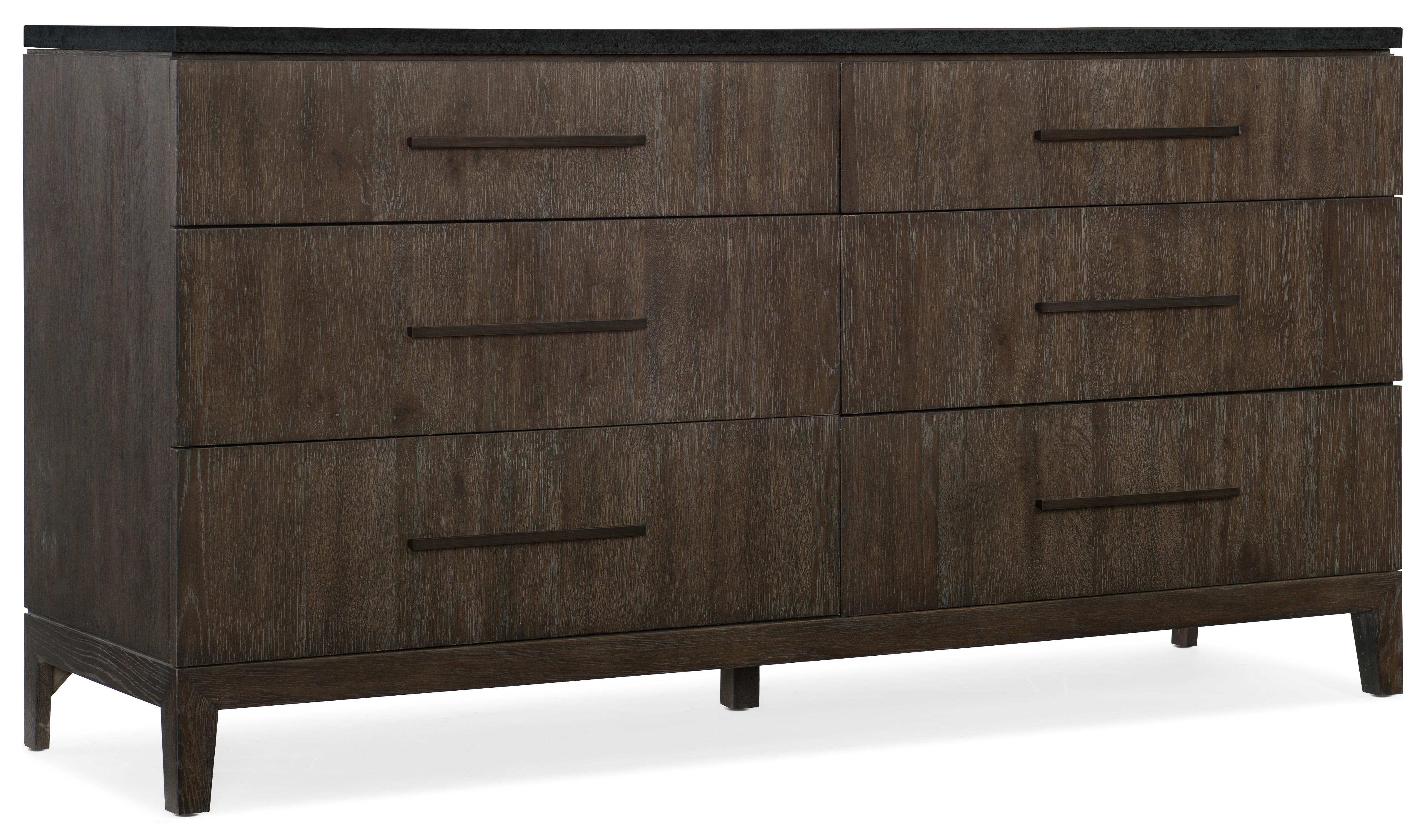 Miramar Aventura Raphael Six-Drawer Stone Top Dresser - Luxury Home Furniture (MI)