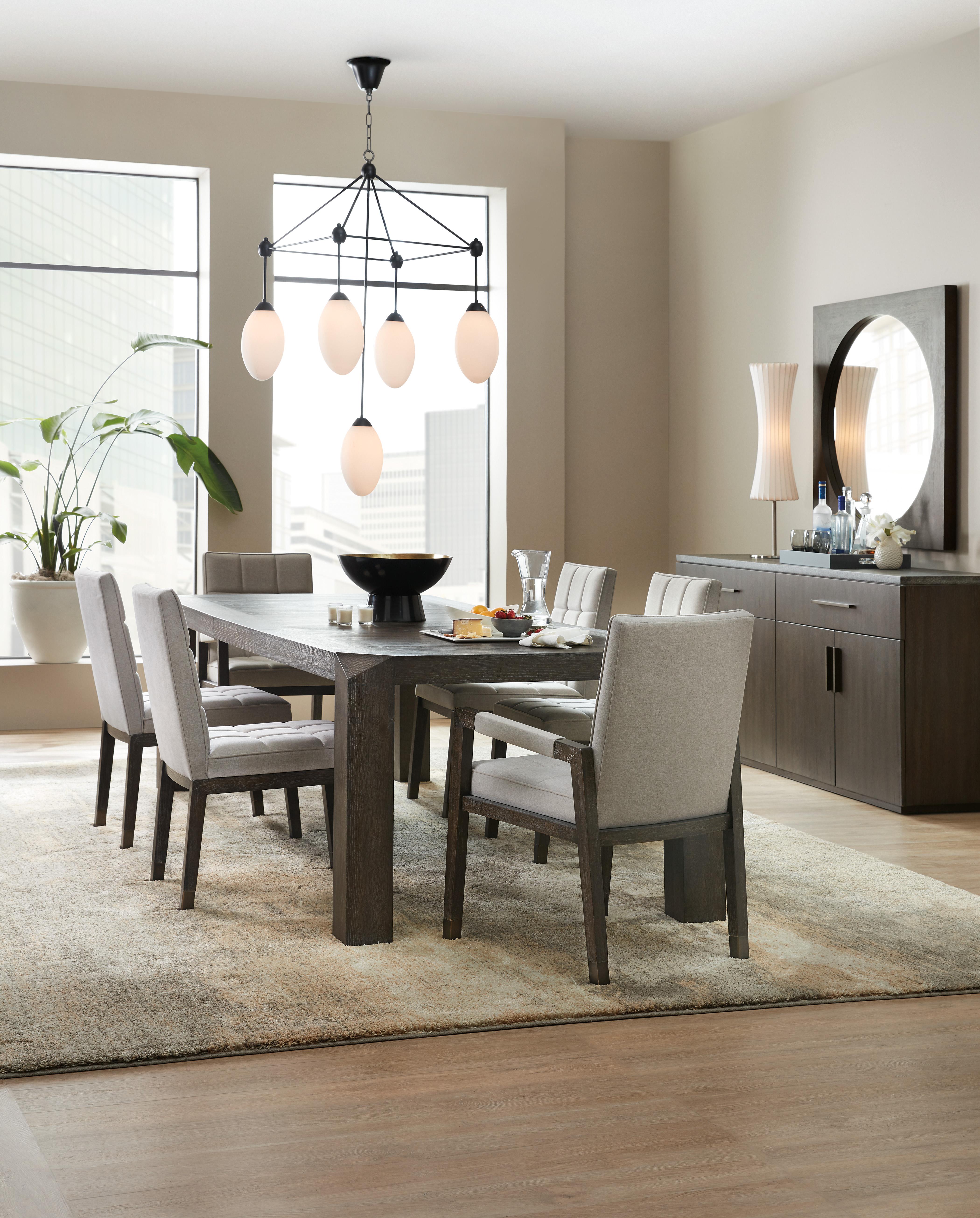 Miramar Aventura Vermeer 82in Leg Dining Table w/1-24in Leaf - Luxury Home Furniture (MI)