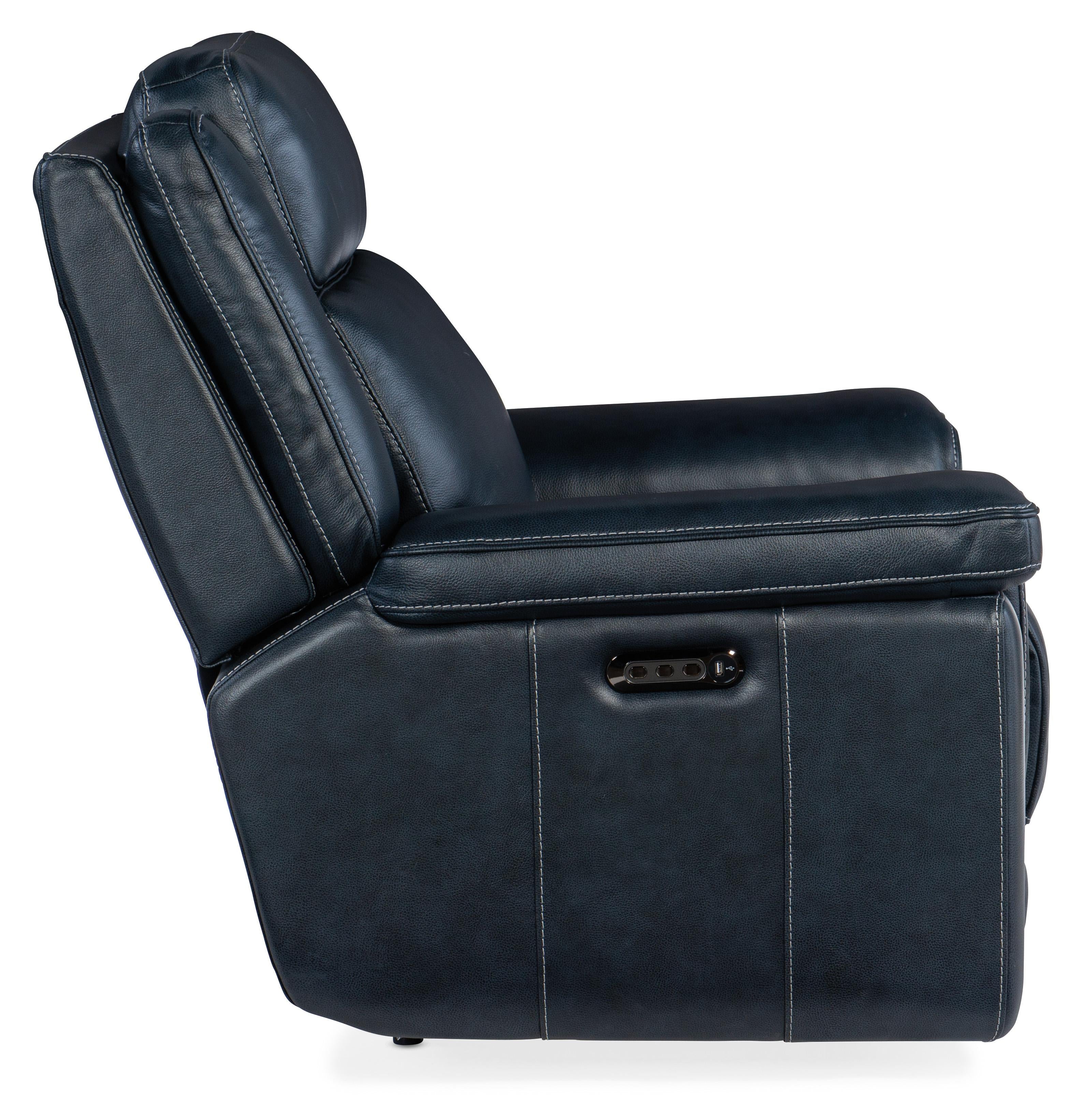 Montel Lay Flat Power Recliner with Power Headrest & Lumbar - SS705-PHL1-047 - Luxury Home Furniture (MI)