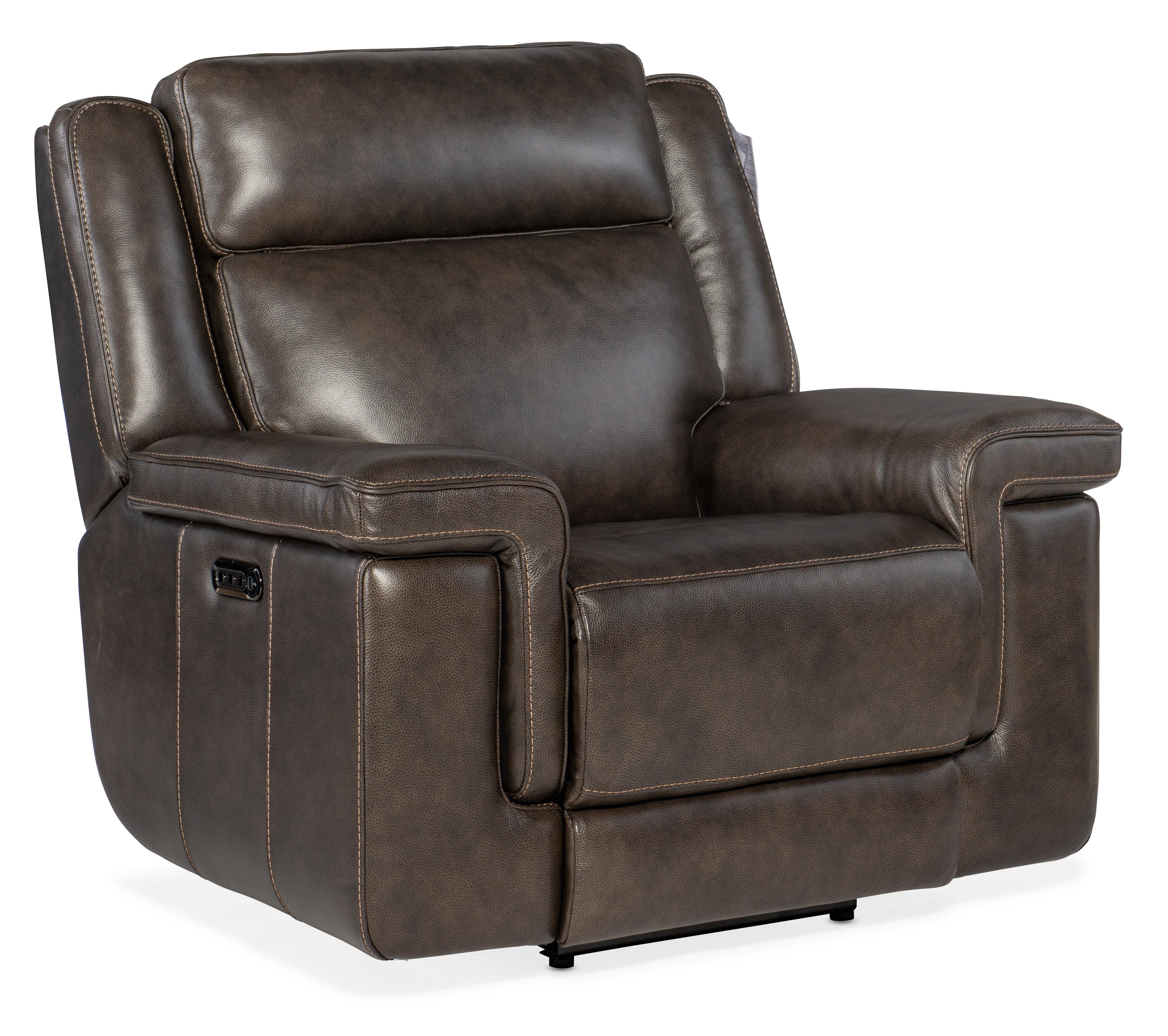Montel Lay Flat Power Recliner with Power Headrest & Lumbar - SS705-PHL1-095